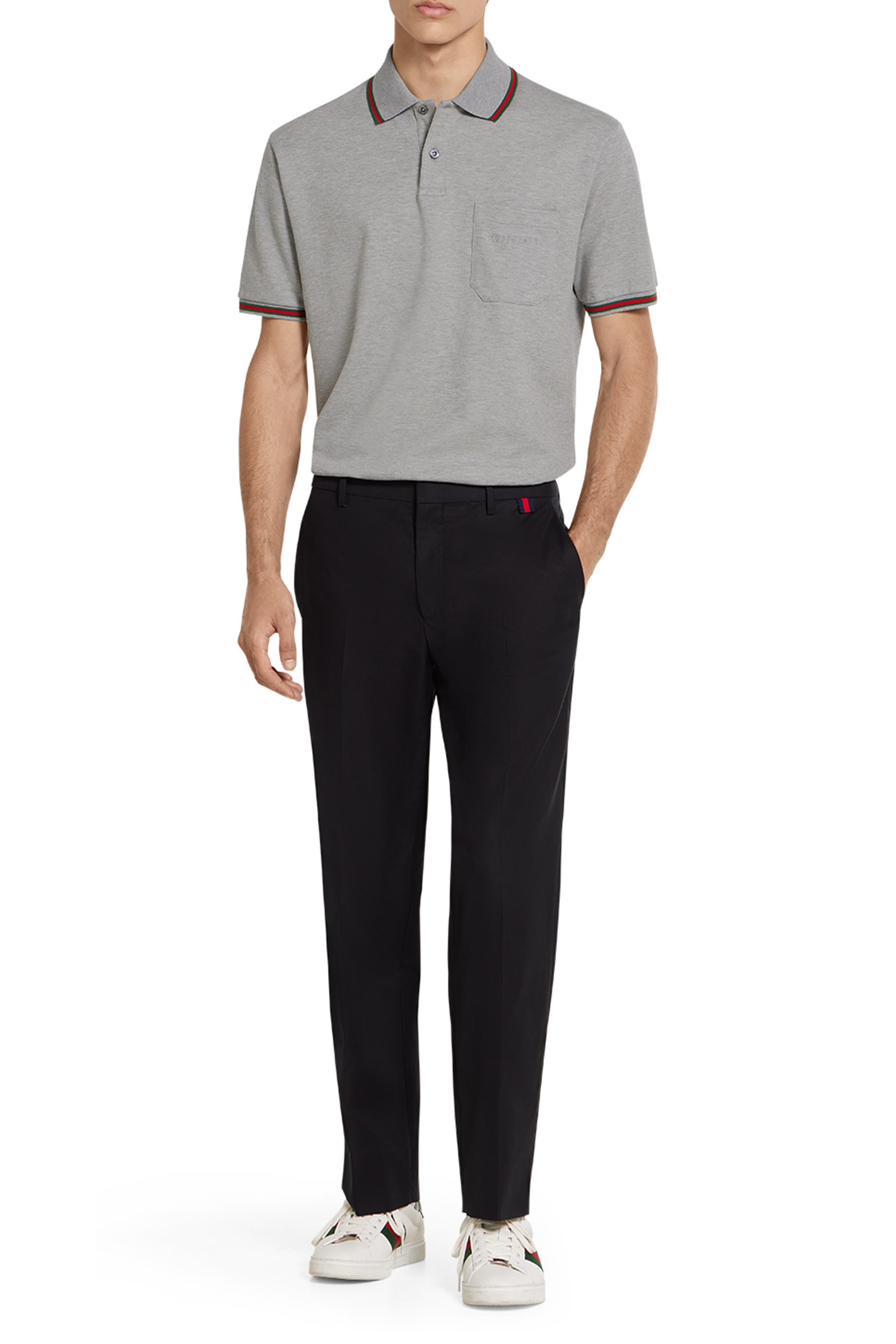 Cotton Piqu&eacute; Polo Shirt with Embroidery 