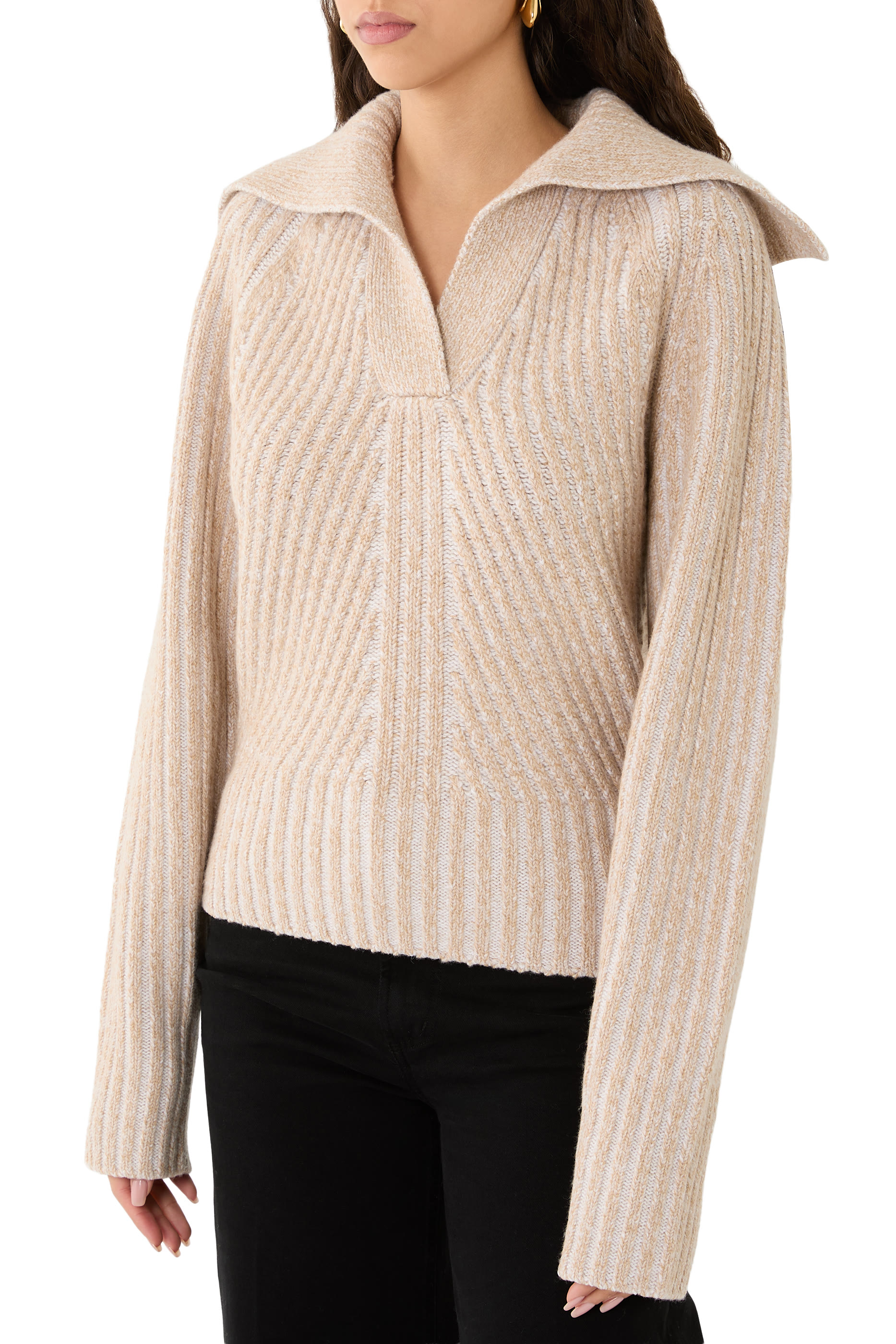Robby Ribbed Merino Wool-blend Sweater 