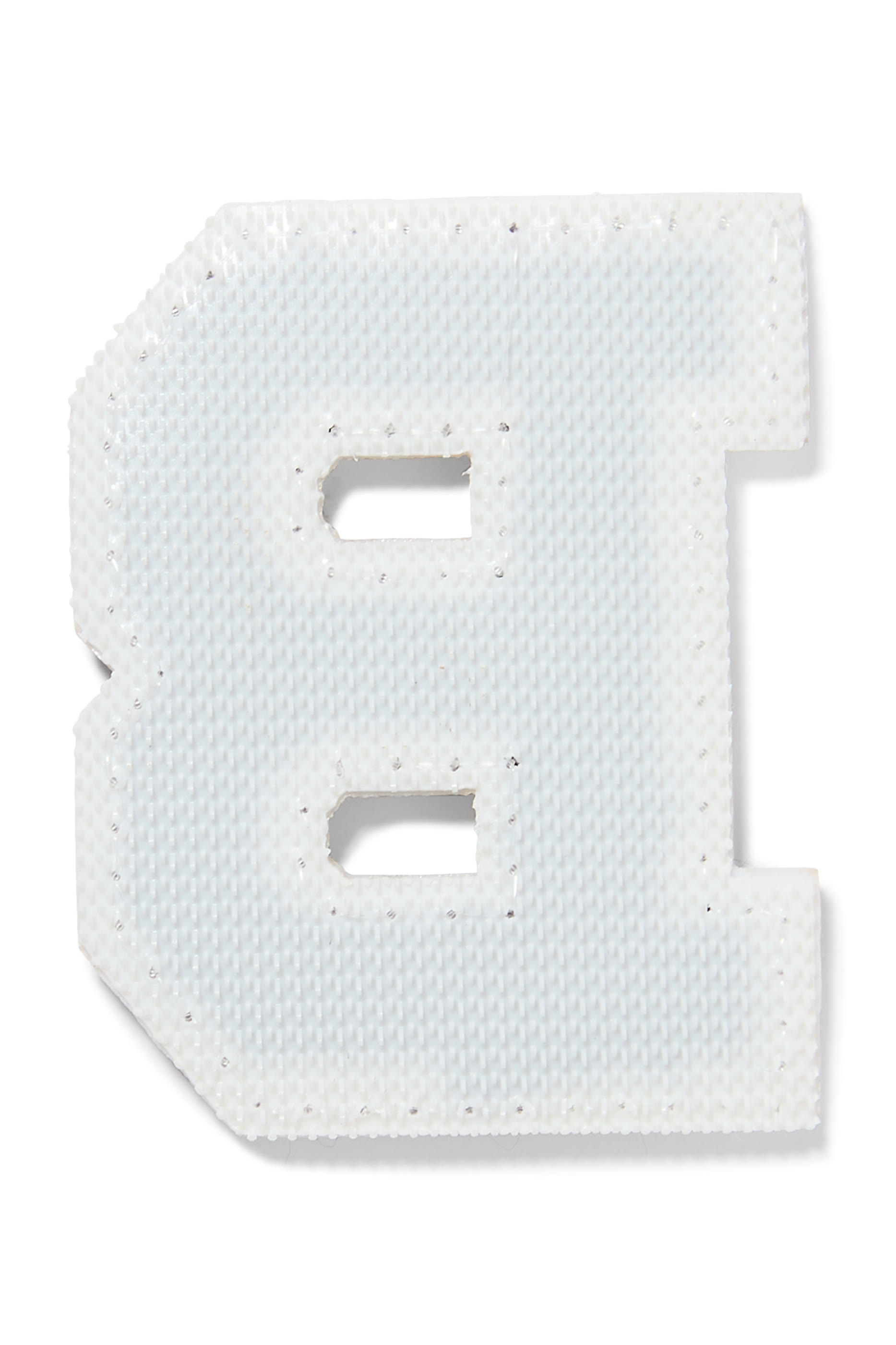 رقعة بتصميم حرف B لامعة شنيل مقاس 2 بوصة للأطفال