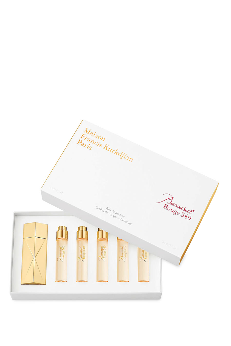 مجموعة عطر باكارات روج 540 بحجم مناسب للسفر، 5 × 11 ملل
