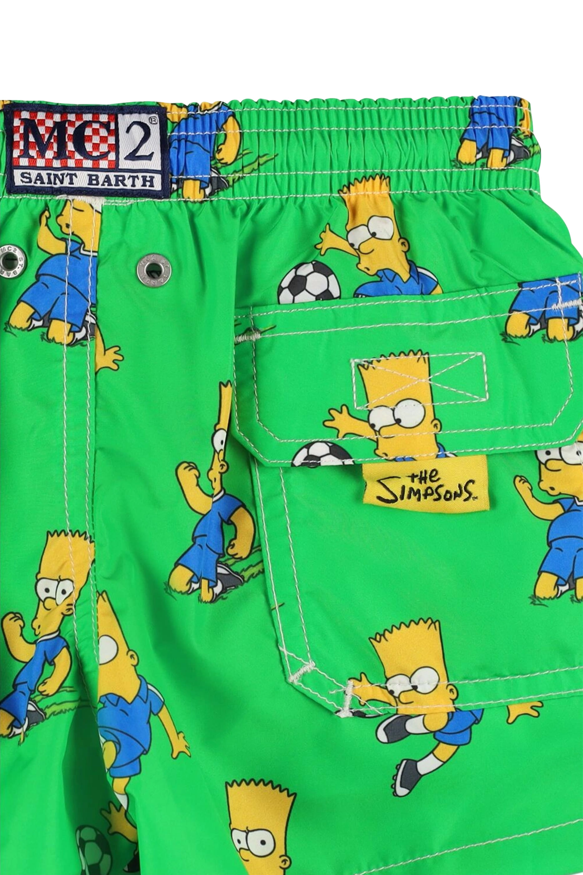 Kids Bart Simpson Print Swim Shorts