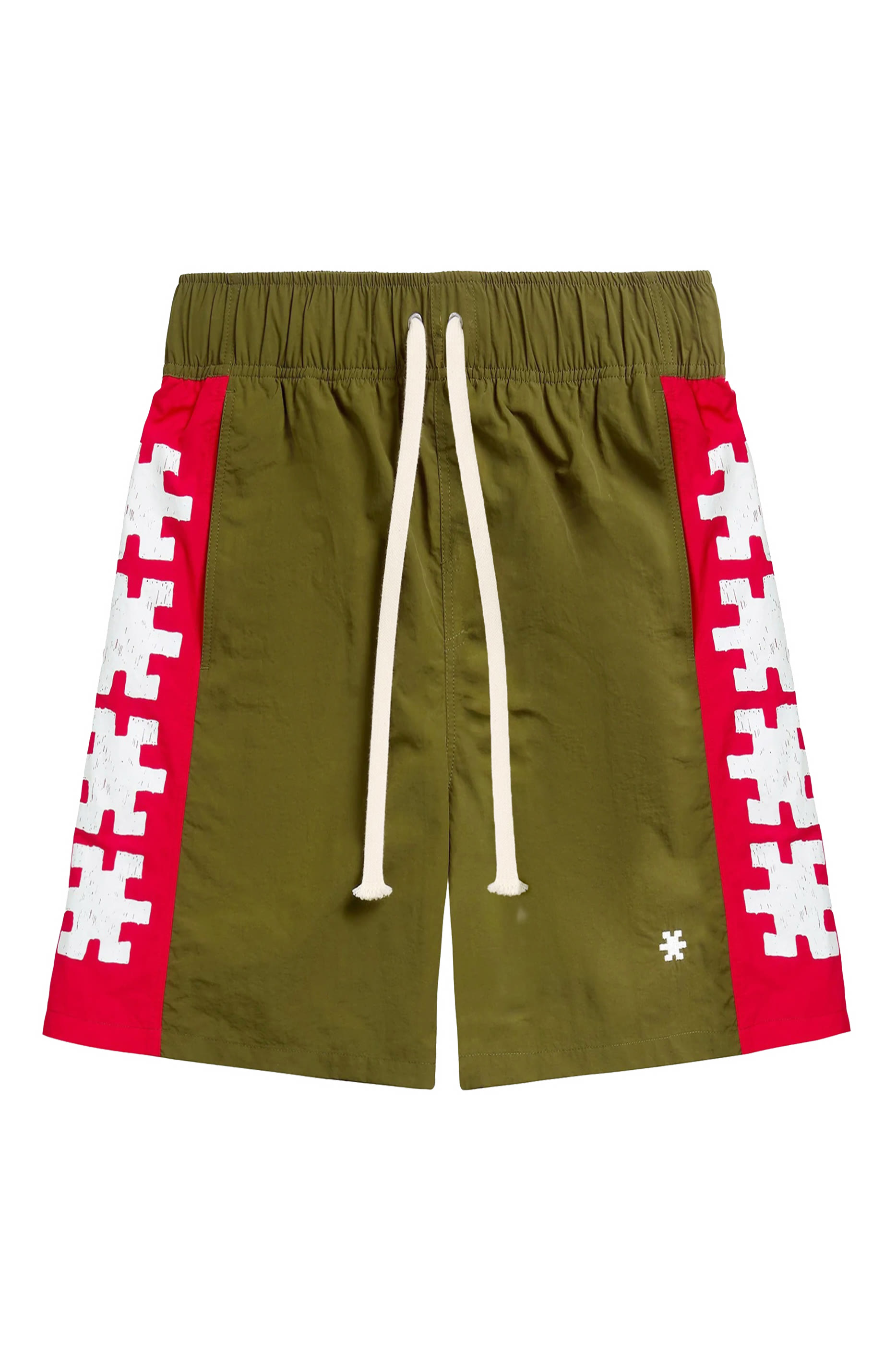 شورت سباحة بشريط متباين اللون