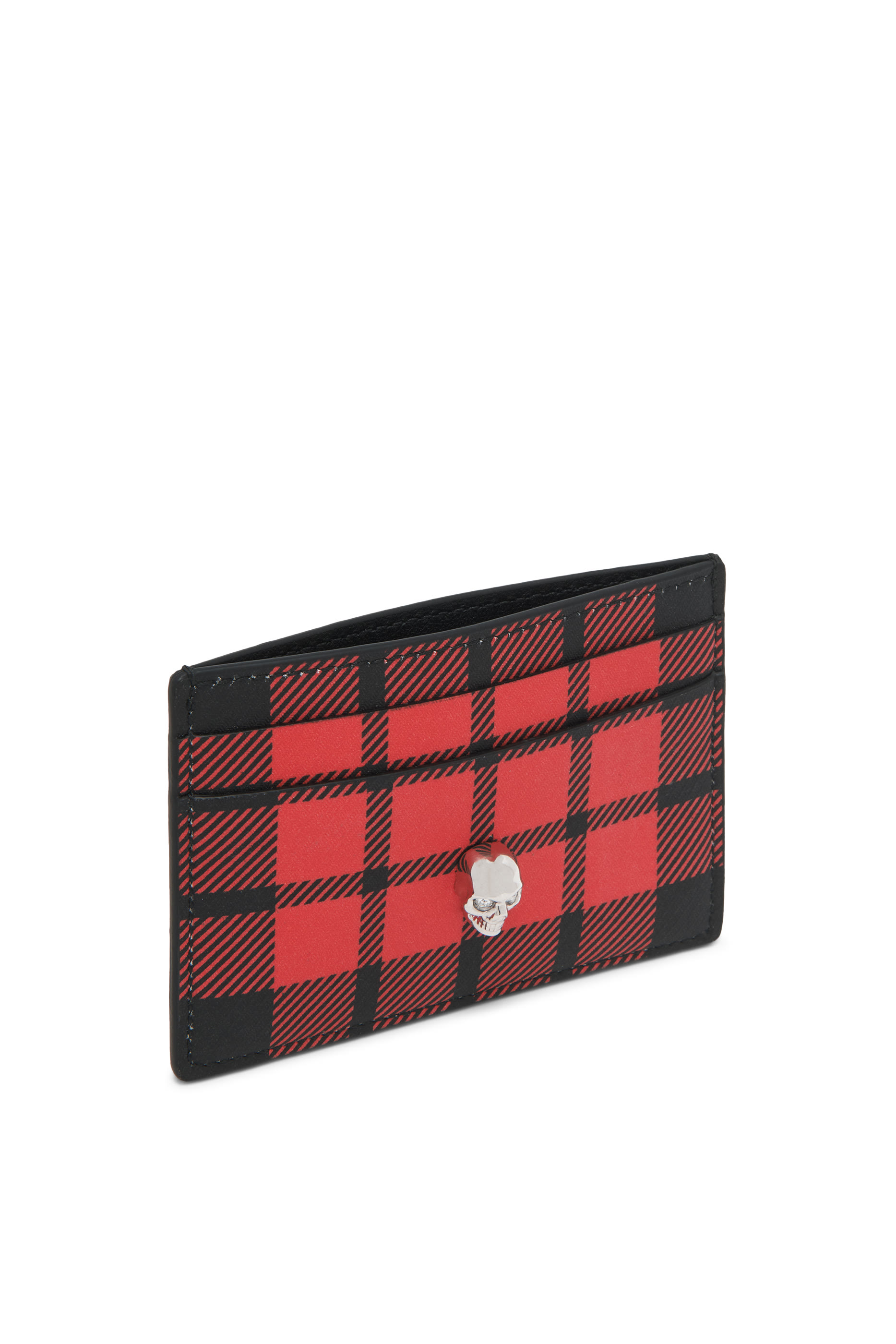 حافظة بطاقات بحلية جمجمة