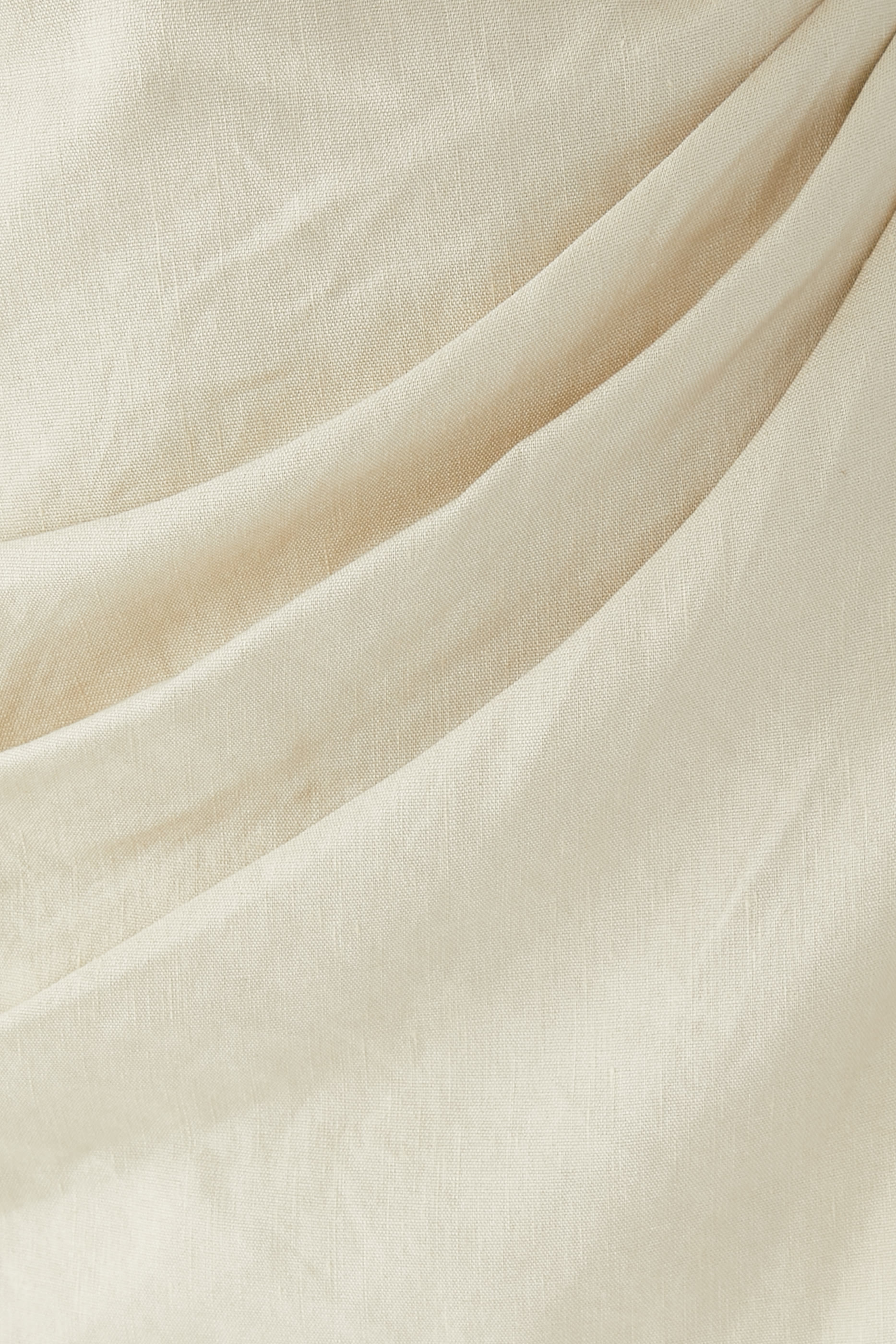 فستان قصبة طويل درابيه بحمالات