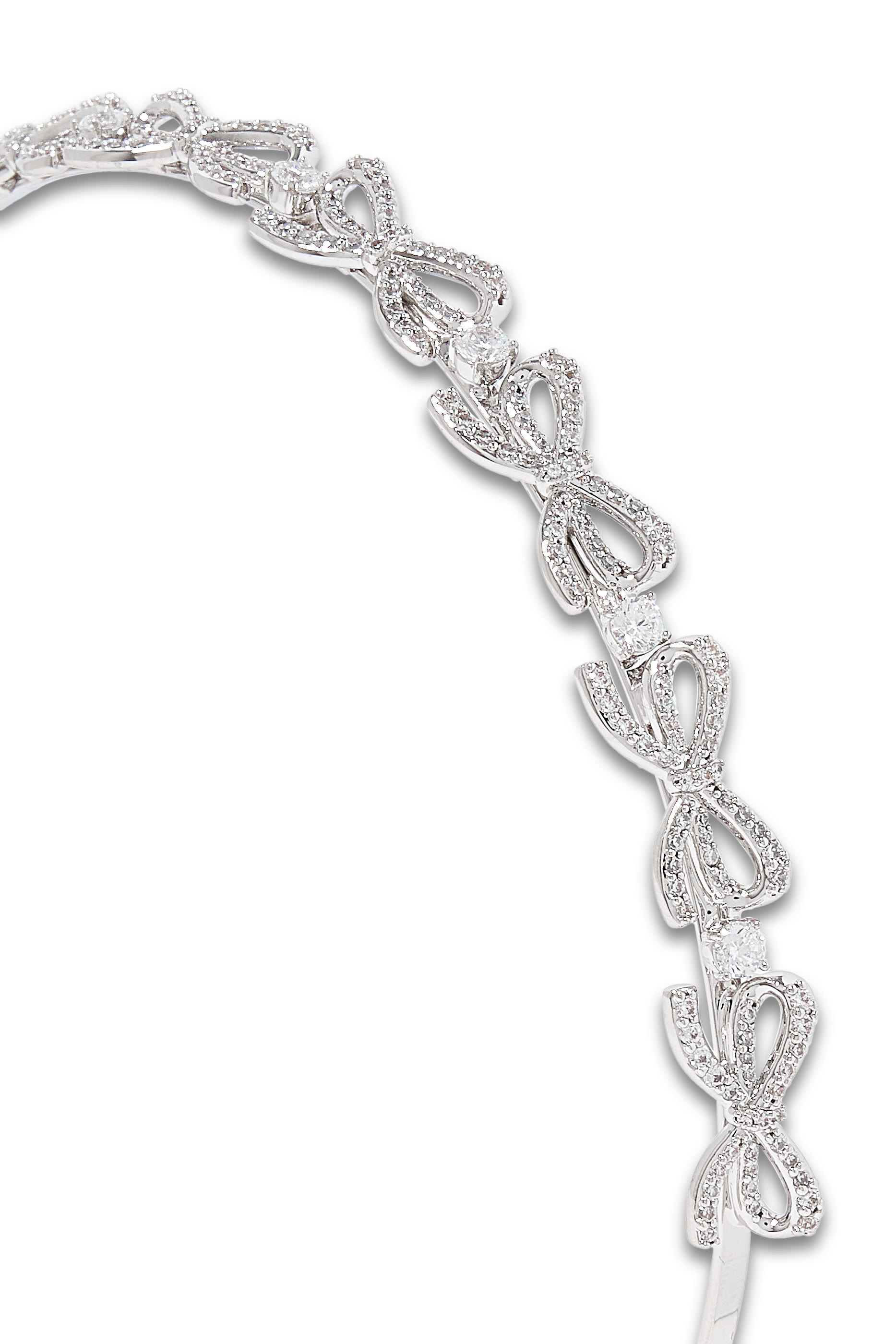 طوق رأس بفيونكة مزينة بكريستال