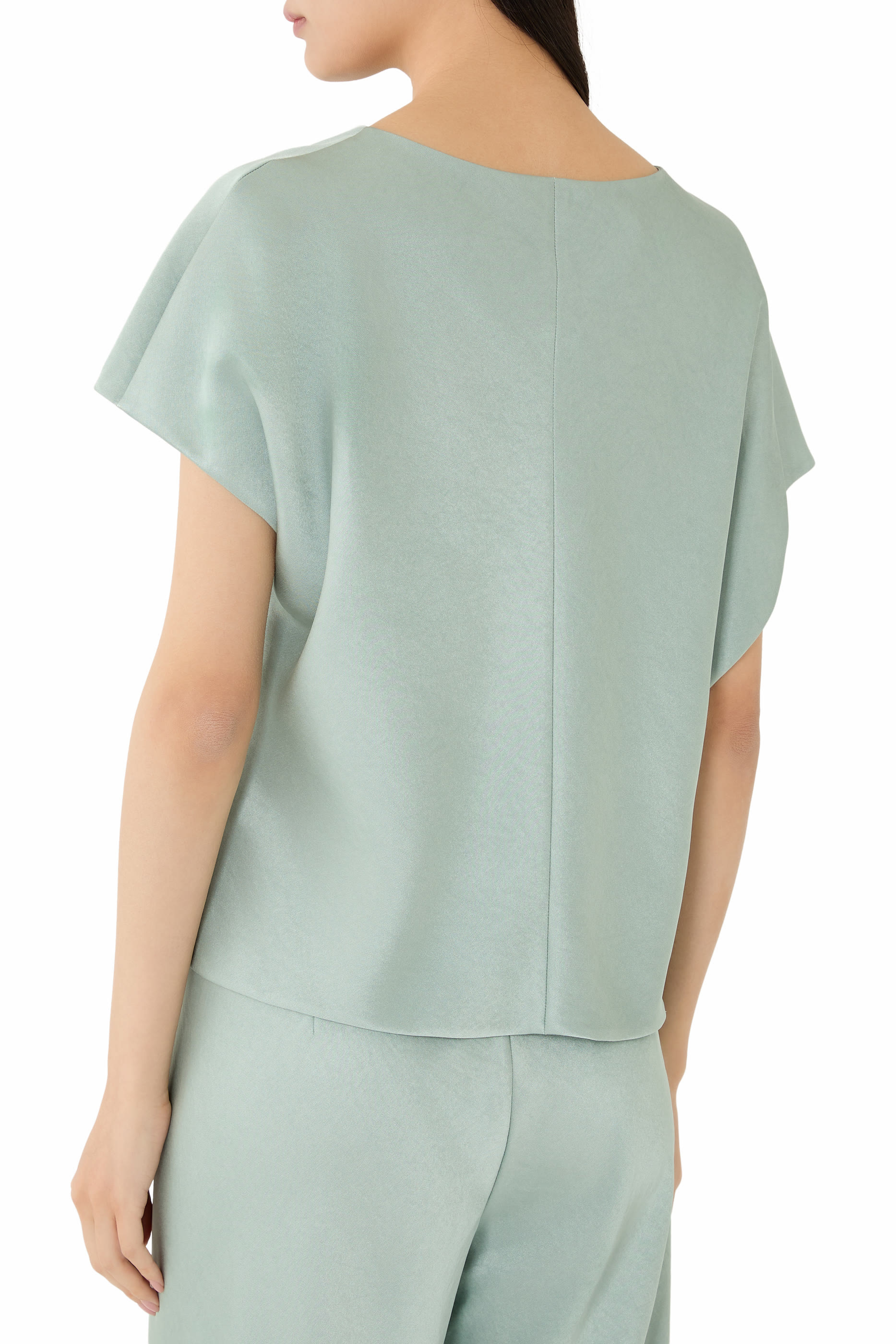 بلوزة بأكمام دولمان درابيه