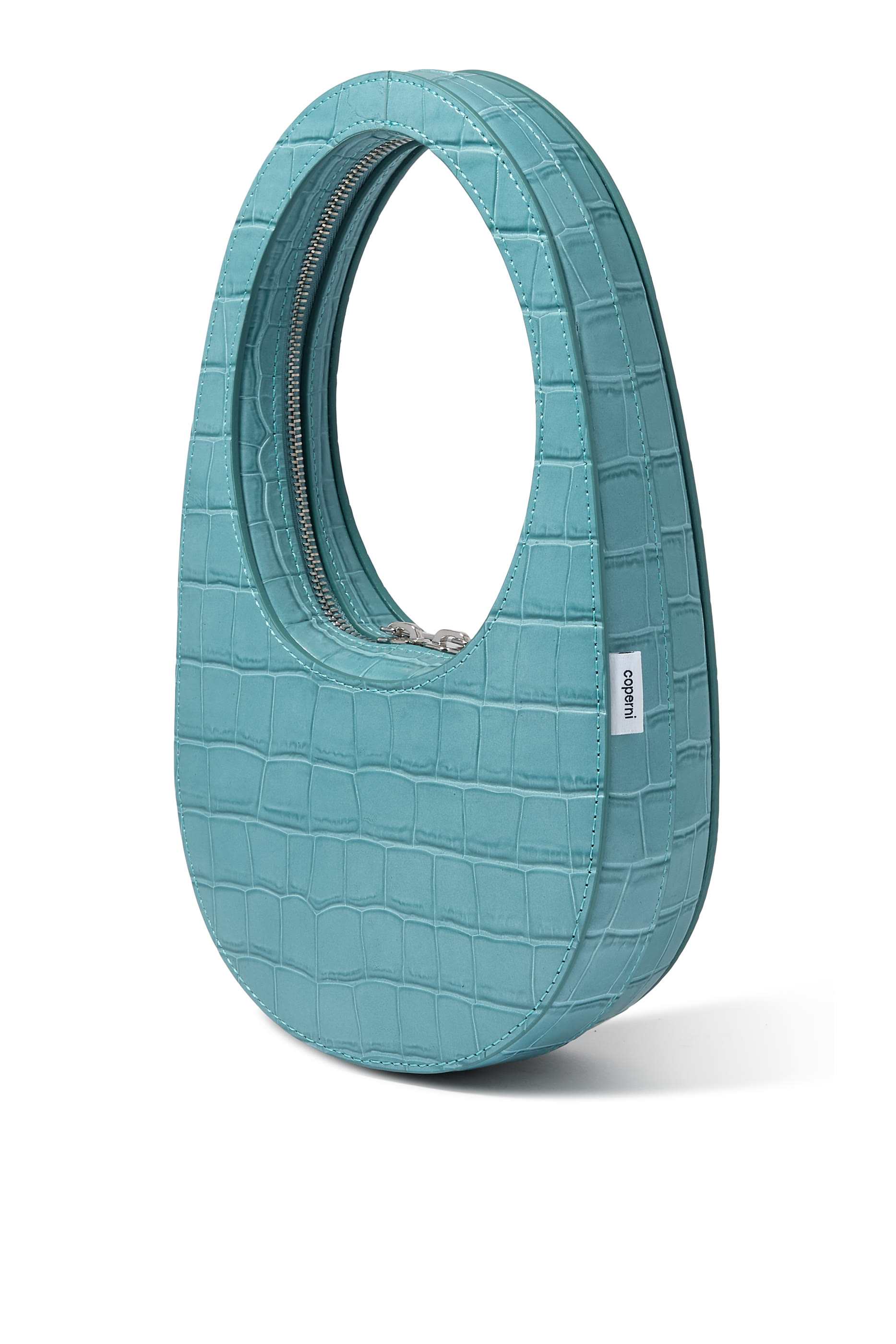 حقيبة سوايب بنقشة جلد تمساح