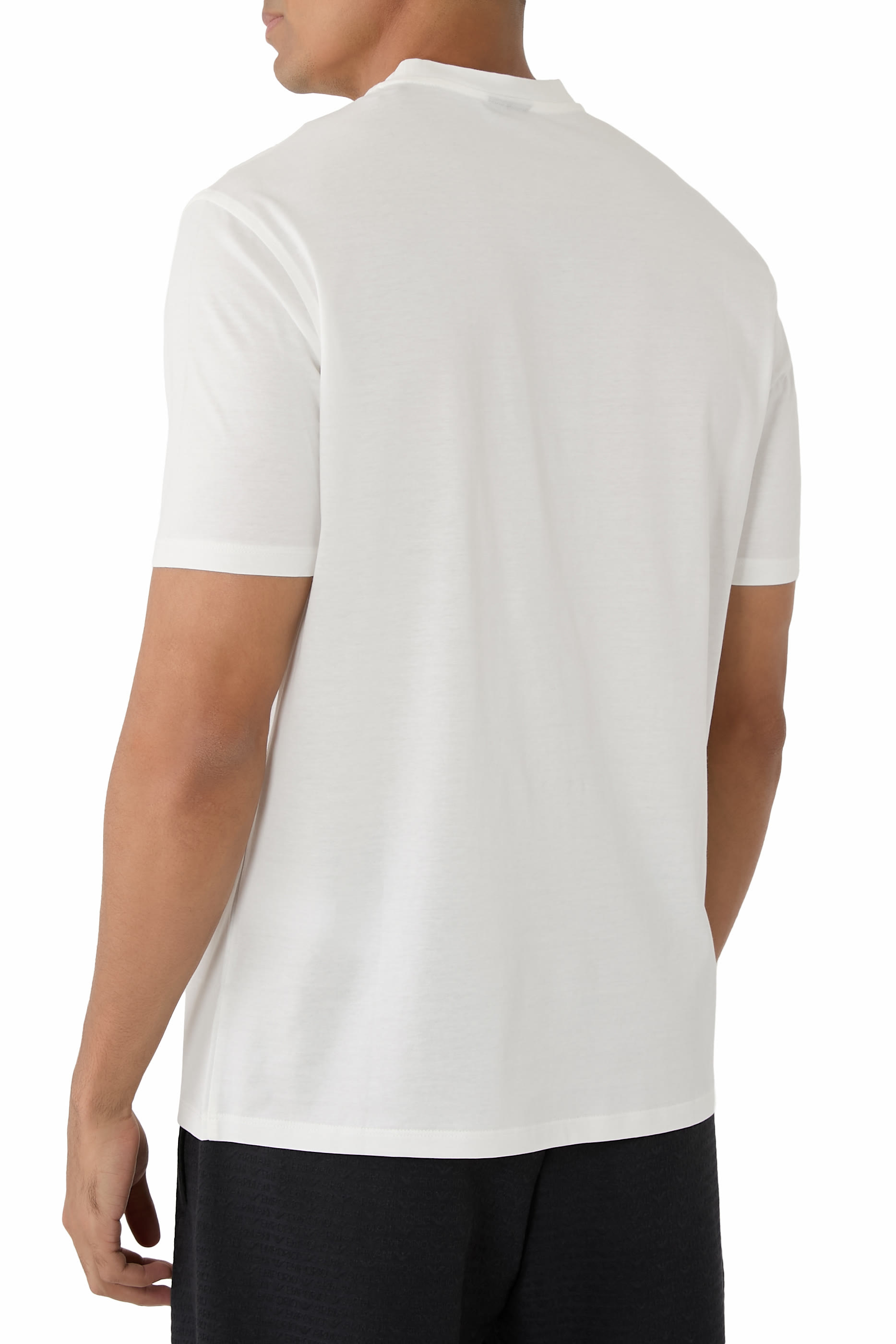 تيشيرت بشعار الماركة بلون مماثل جيرسيه