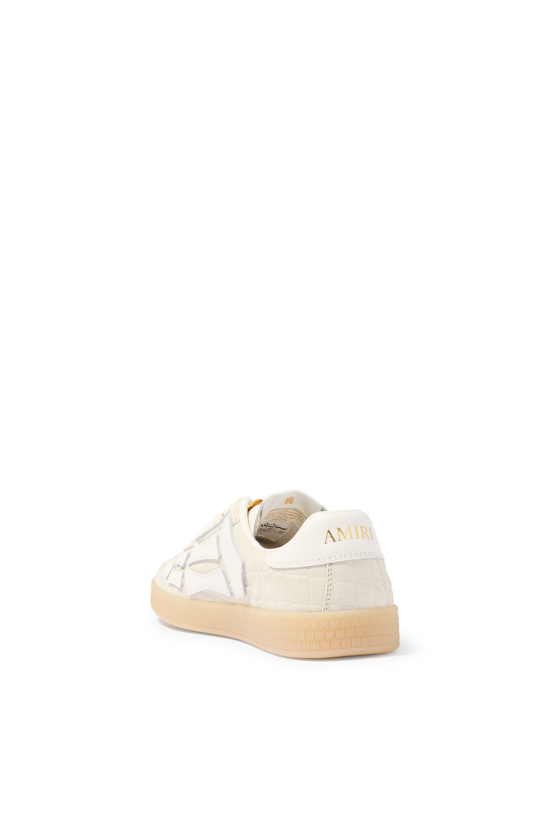 سنيكرز باسيفيك برقع بتصميم هيكل عظمي جلد بنقشة جلد التمساح