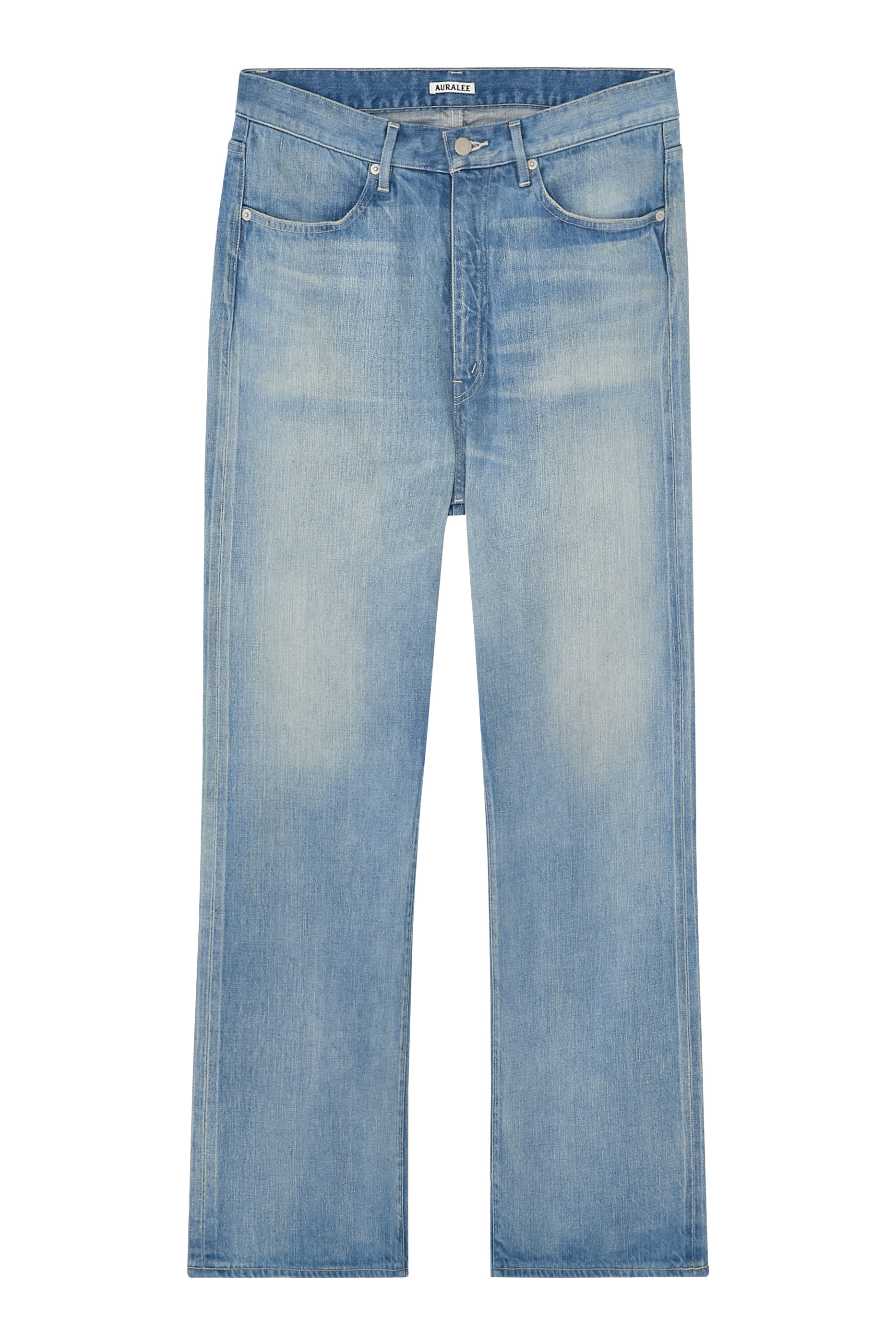 بنطال دنيم سيلفدج خفيف بلون باهت