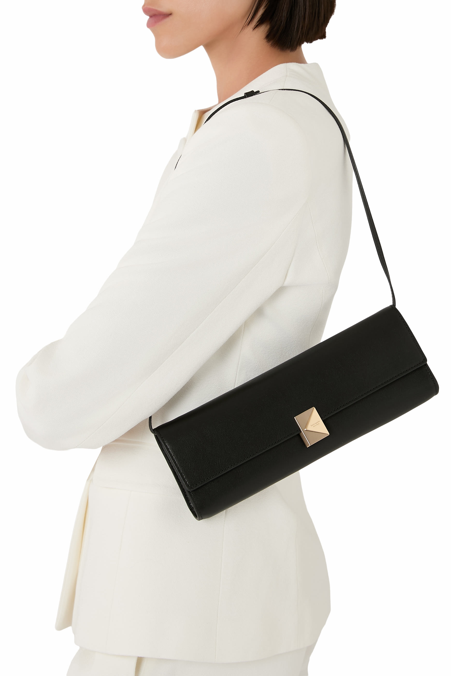 حقيبة كتف ديكو صغيرة جلد لامع