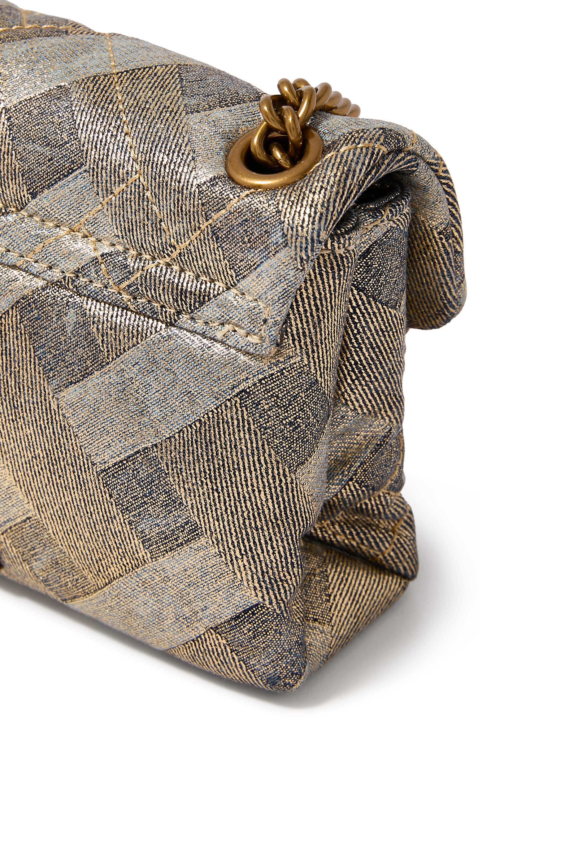 حقيبة كتف كنسنغتون صغيرة دنيم ناعم