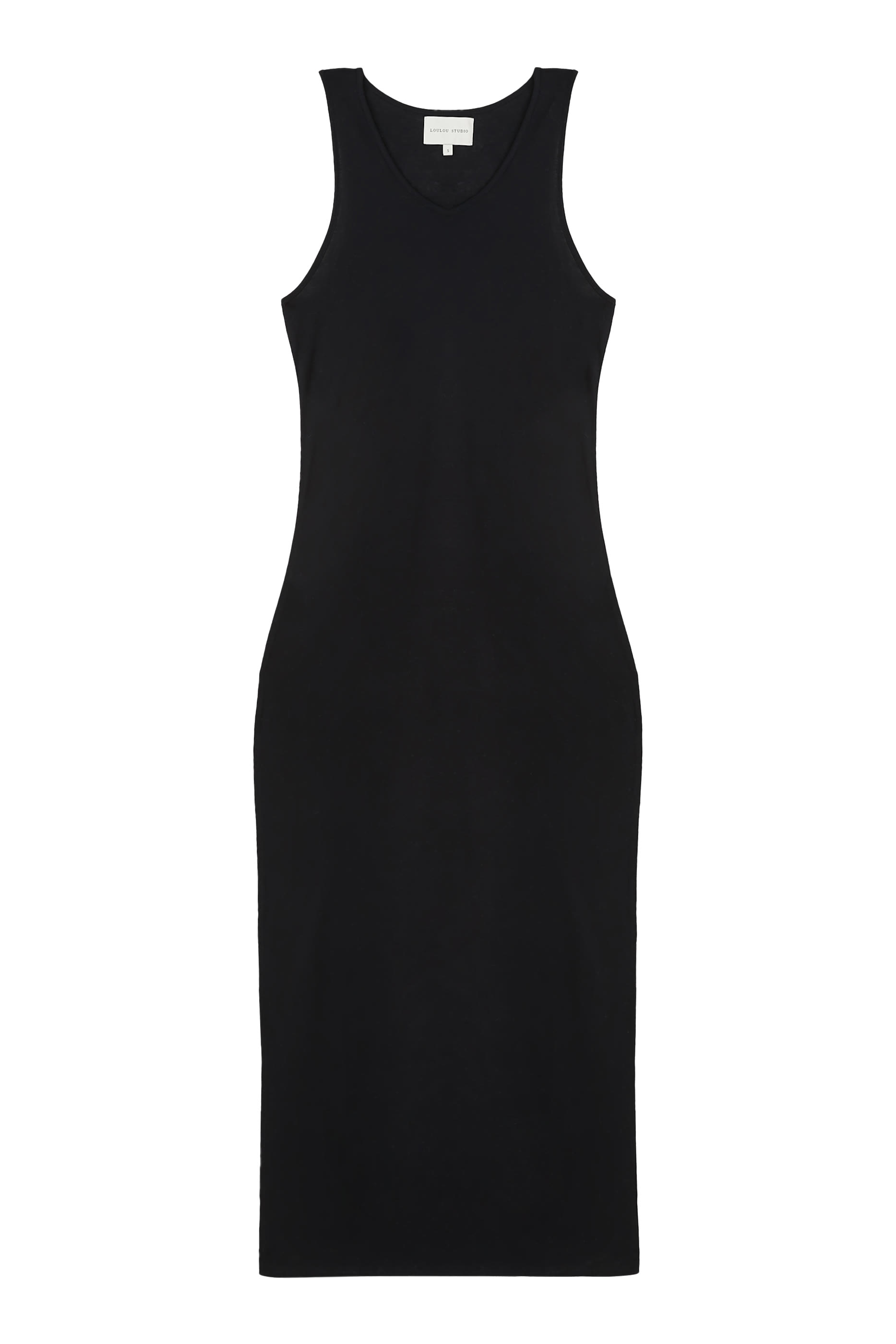 فستان مايرون طويل بلا أكمام null