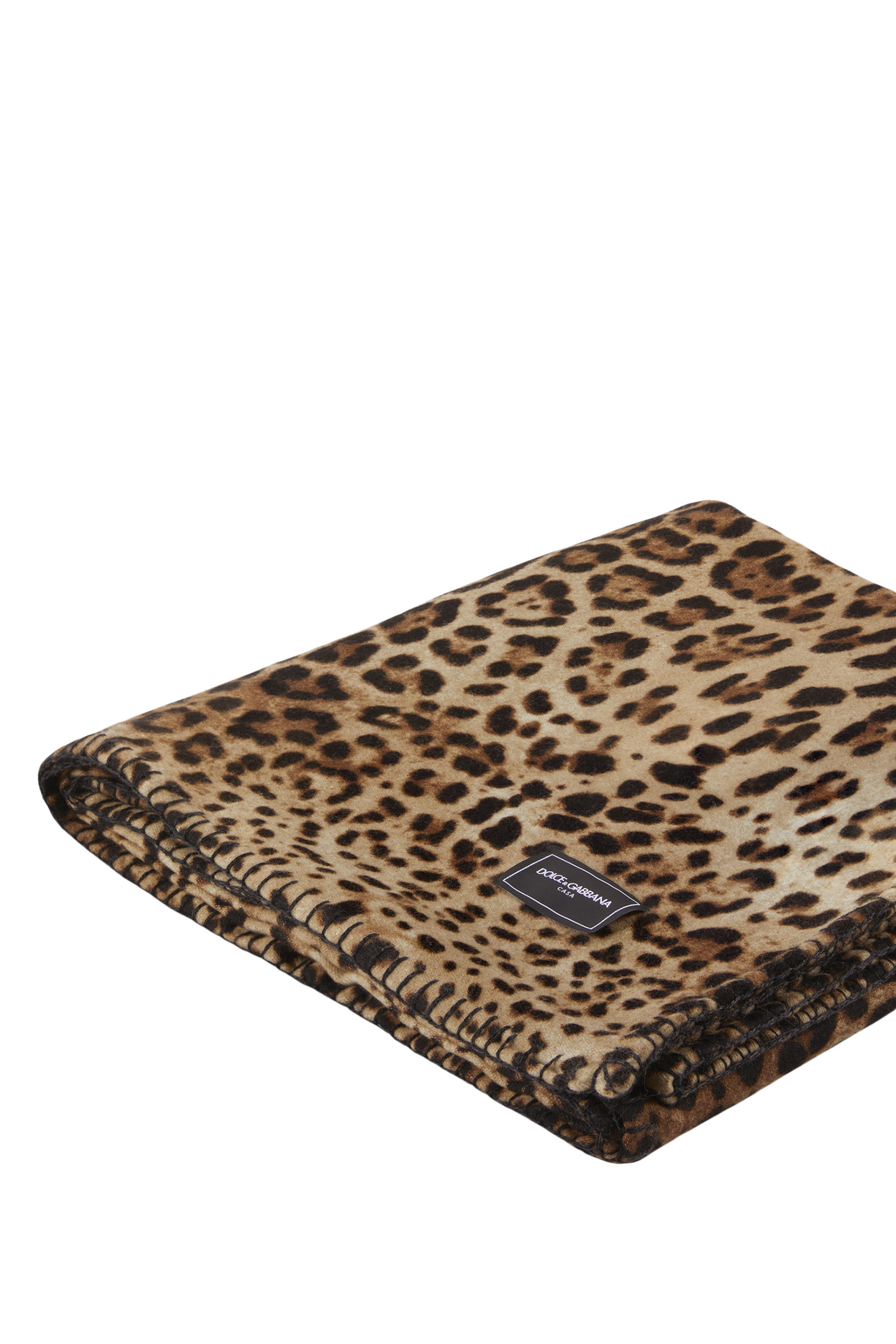 بطانية صوف وحرير بطبعات جلد فهد