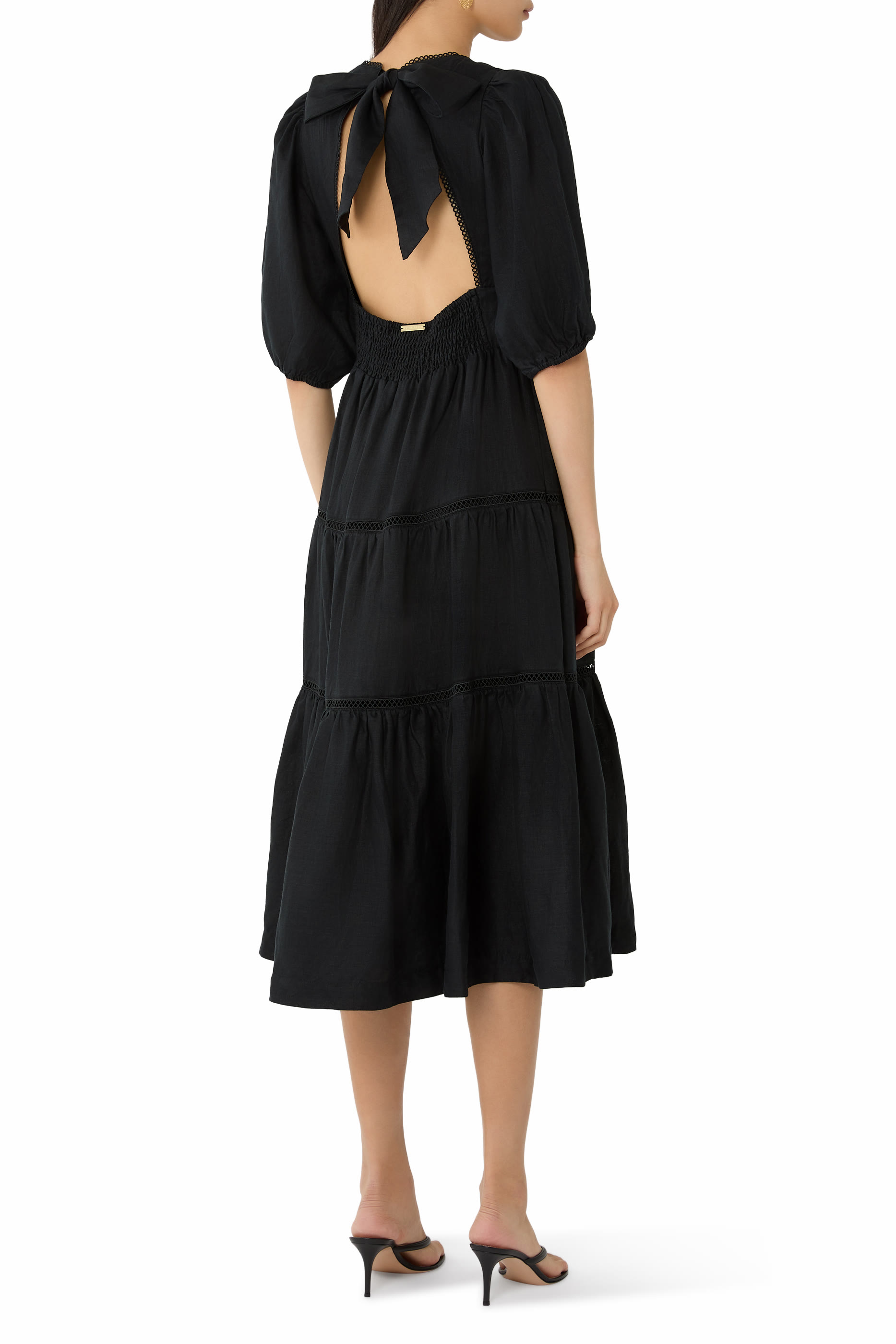 فستان ميتيورا متوسط ​​الطول دانتيل