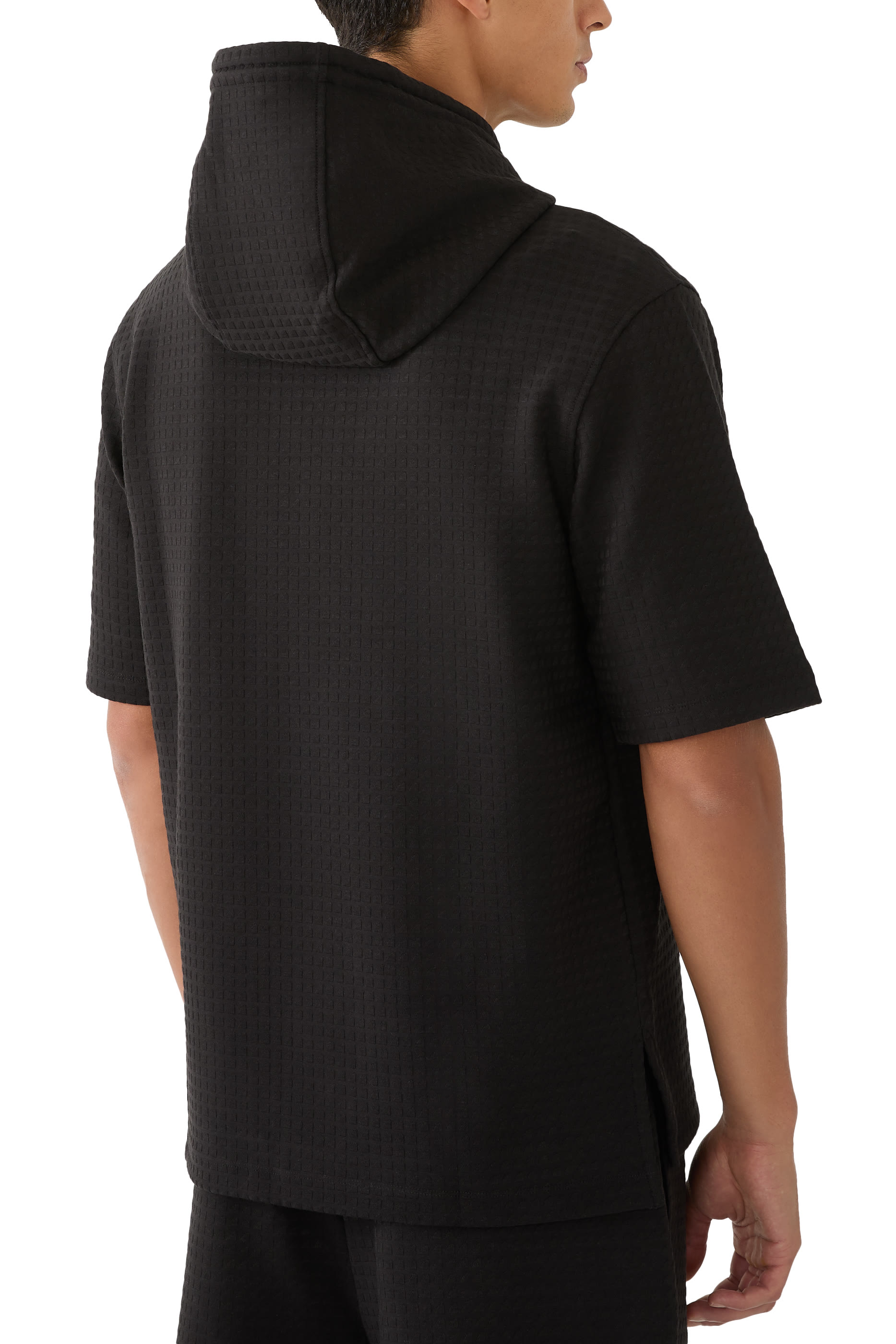 سويت شيرت بقصة فضفاضة وغطاء رأس جيرسيه