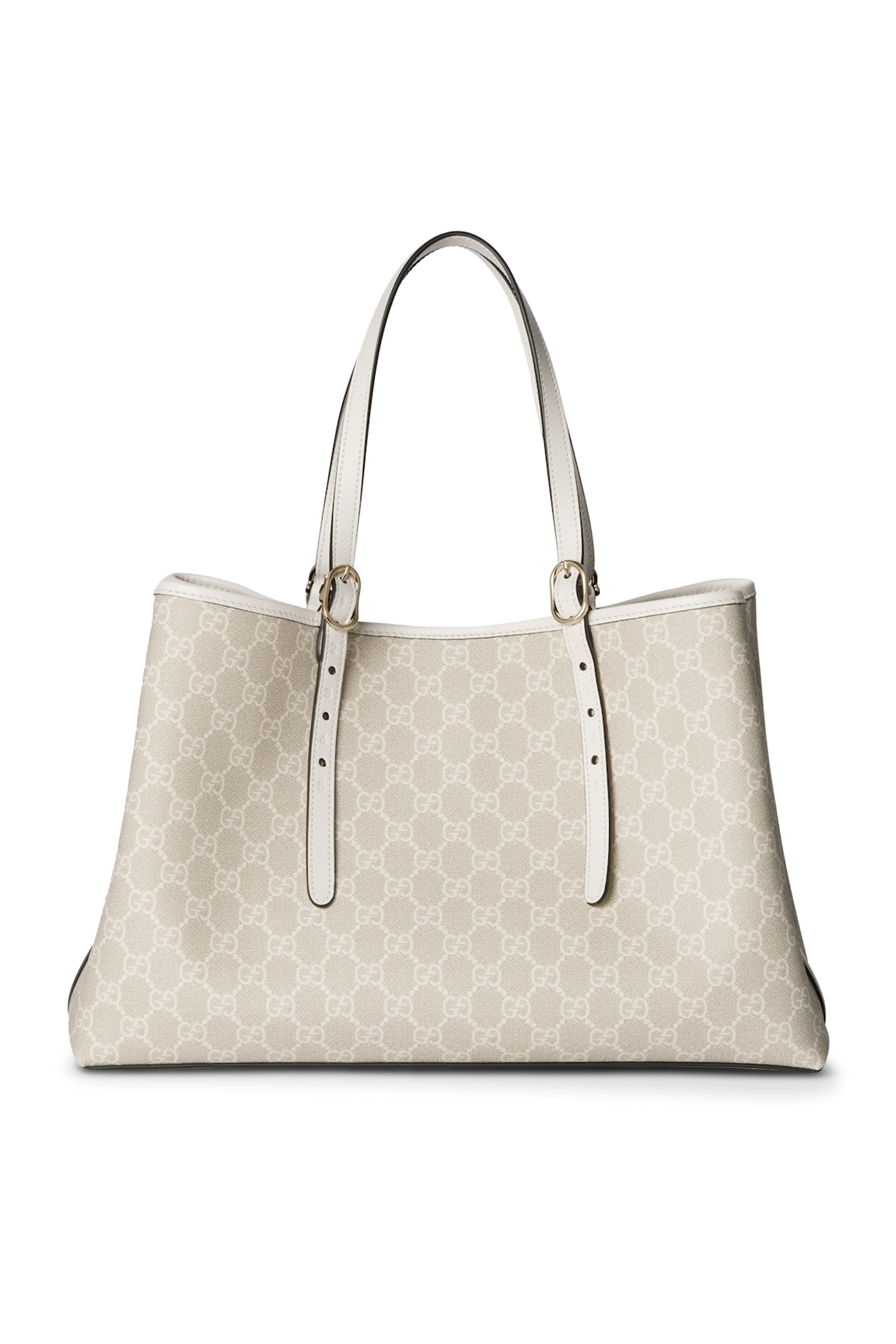 حقيبة يد متوسطة بنقشة شعار الماركة