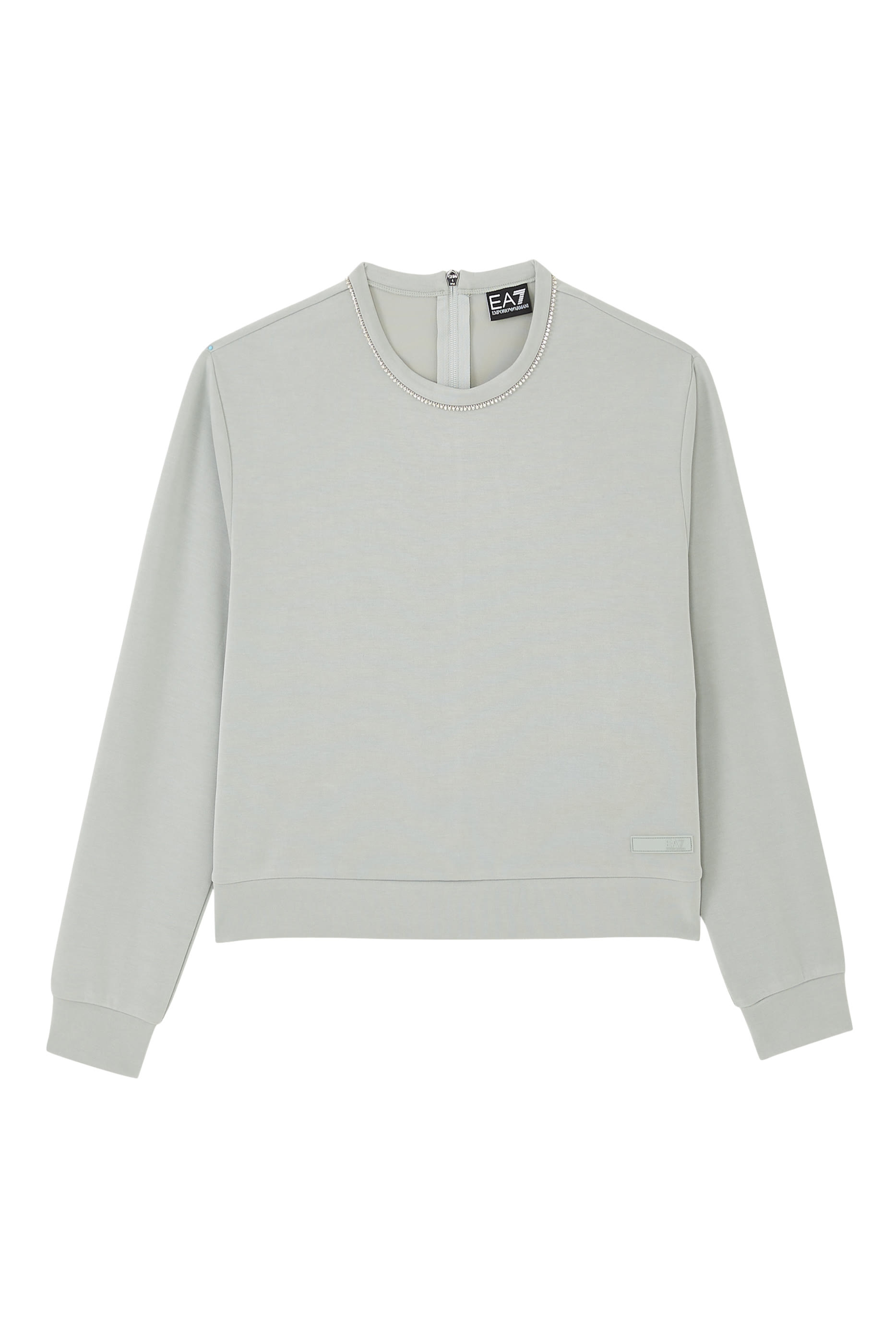 سويت شيرت بريشيز مطرز مزيج مودال جيرسيه