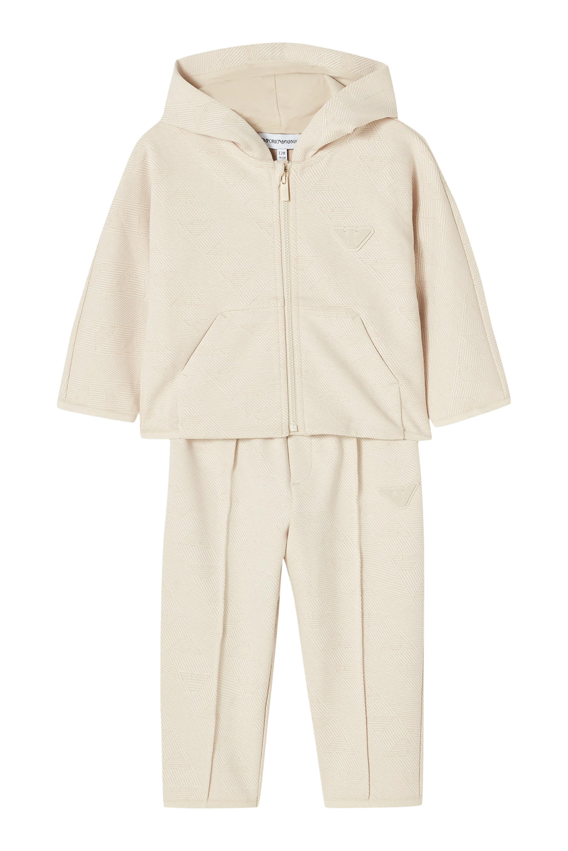 بدلة رياضية بشعار الماركة للأطفال