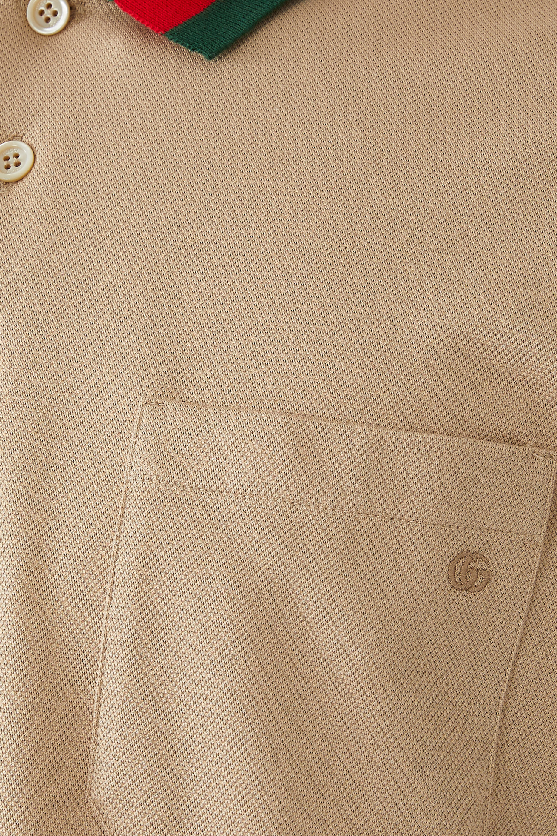 تيشيرت بولو بياقة بشريط ويب