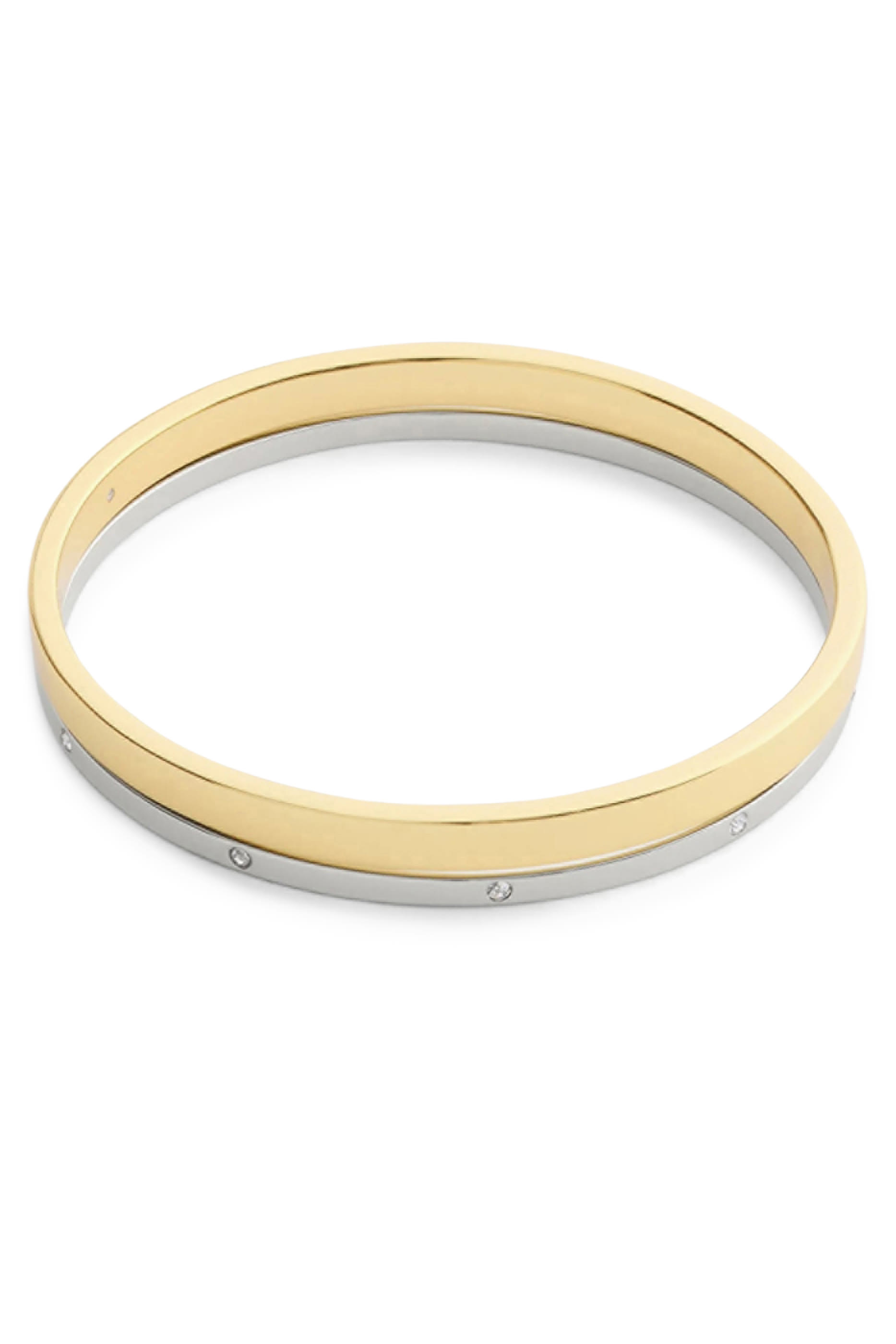 طقم أساور ثنائية بشعار الماركة في علبة