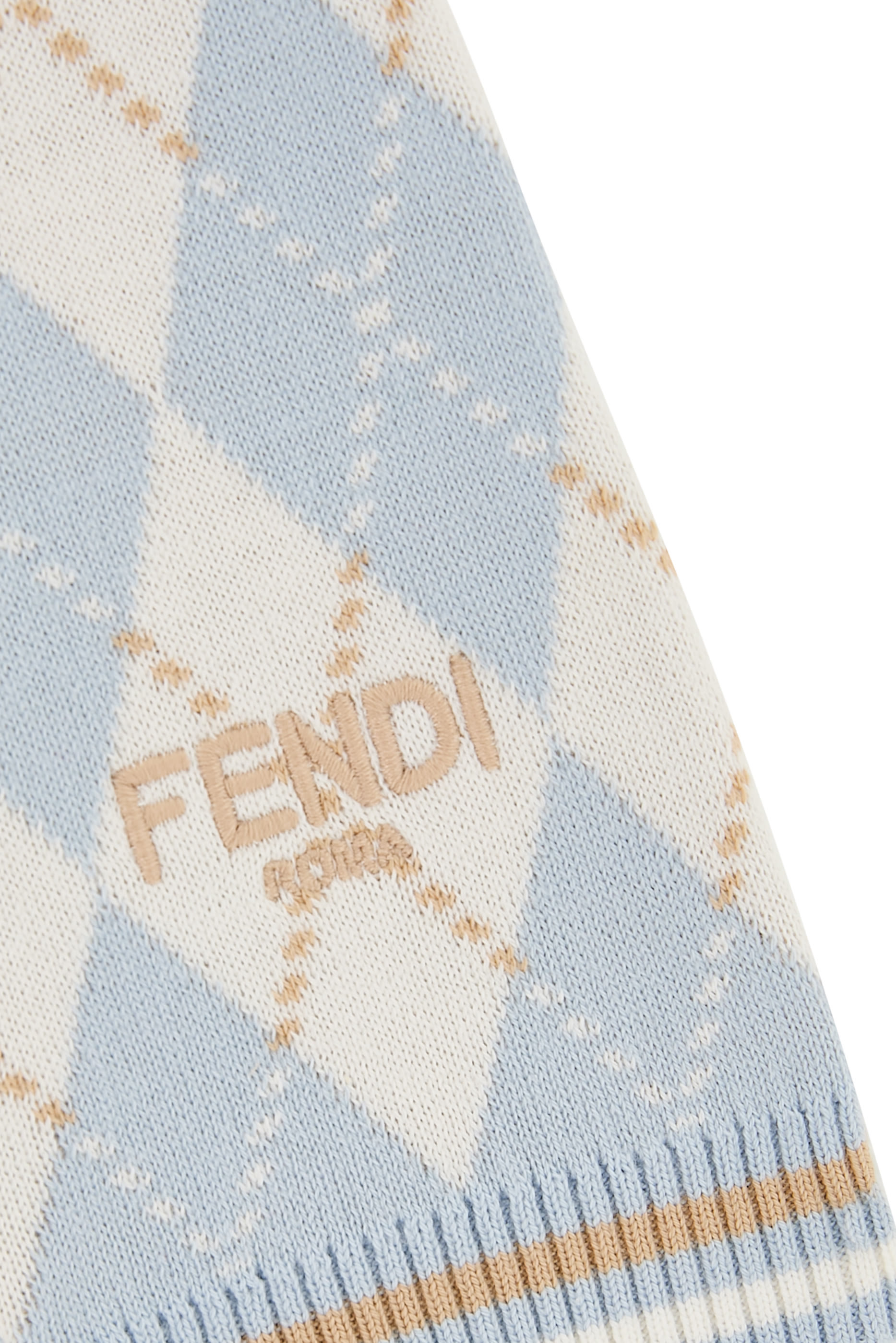 Kids Cotton Argyle Knit Pants