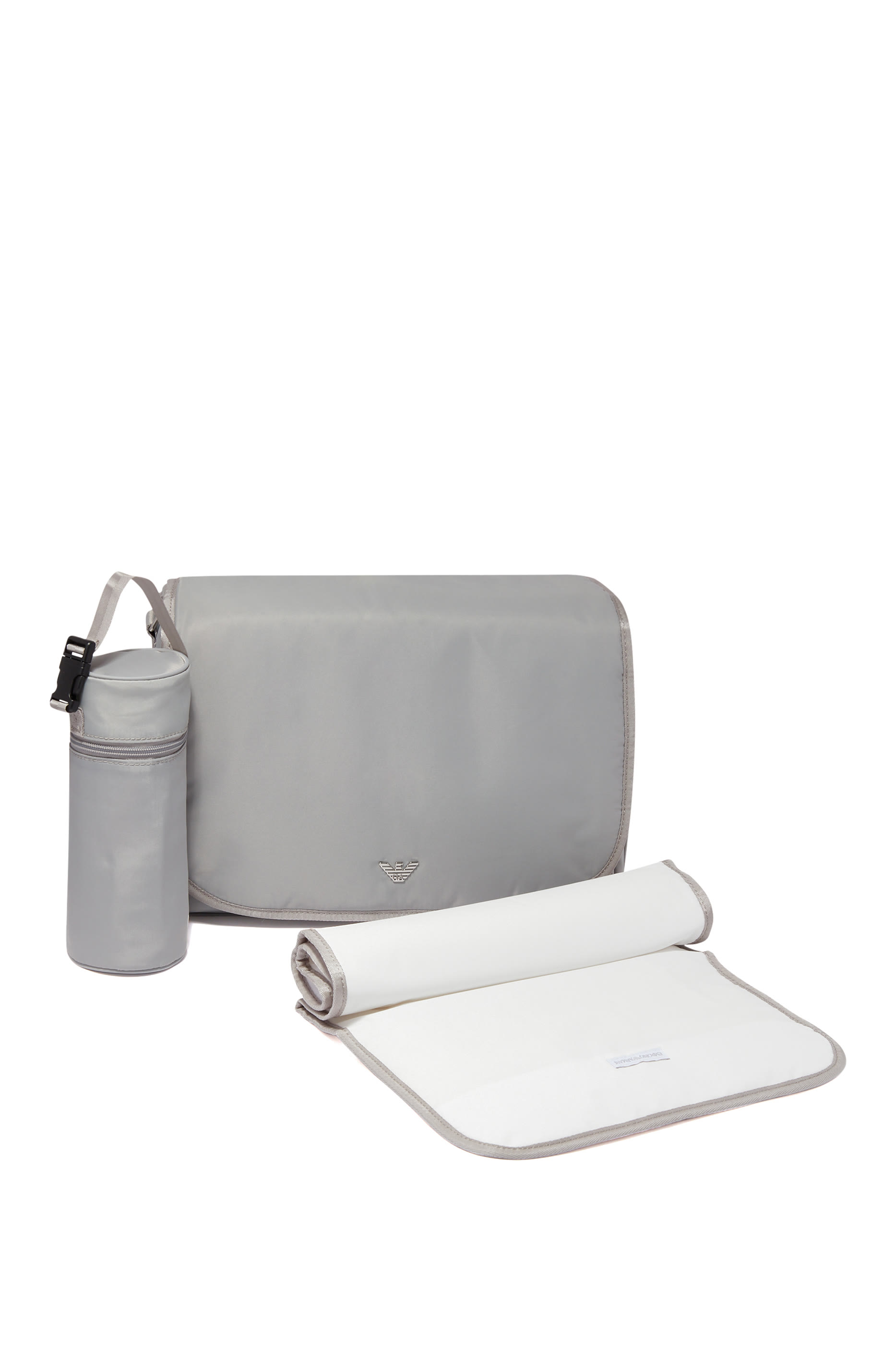 حقيبة تغيير الحفاضات نايلون بشعار الماركة