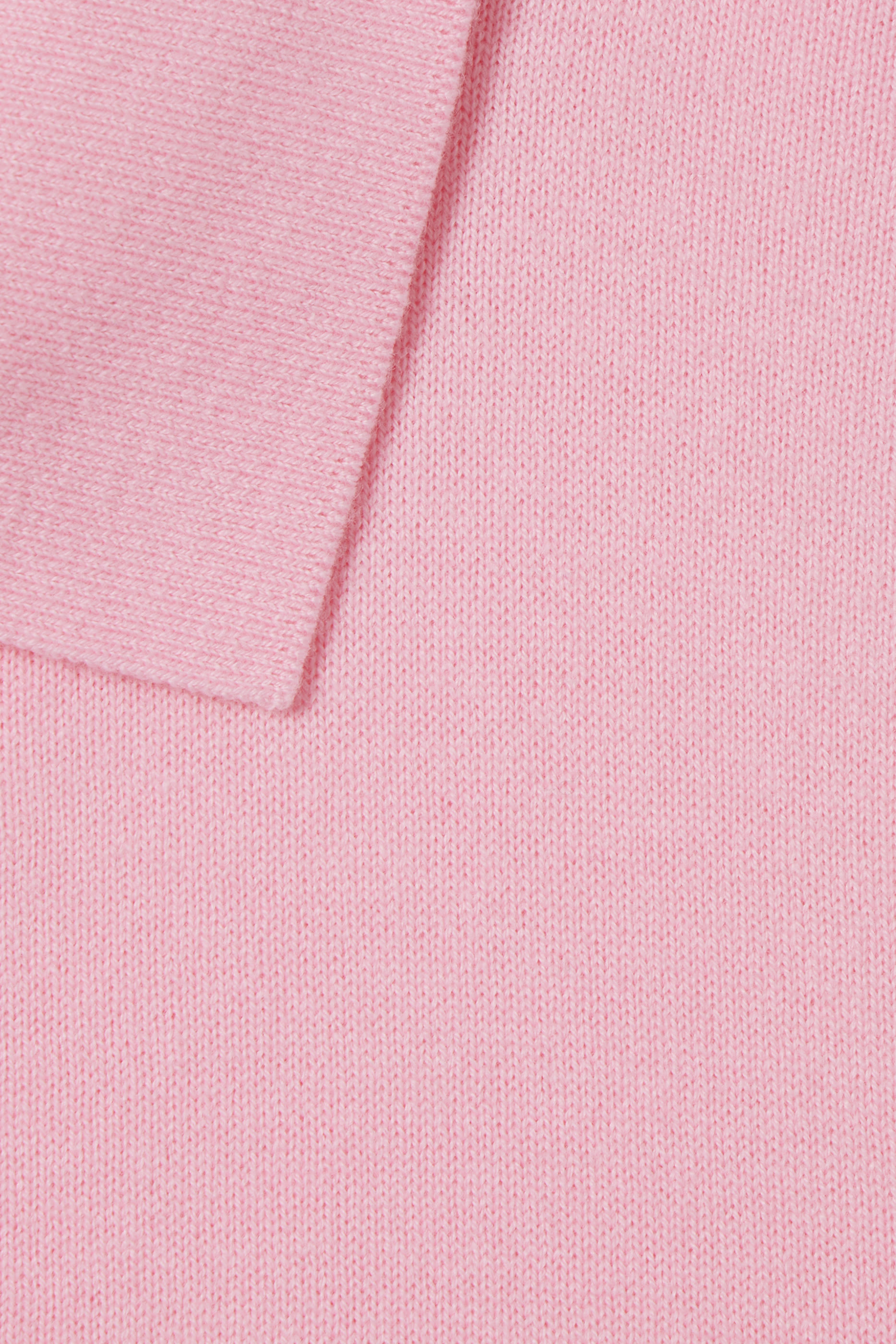 قميص بولو صوف منسوج بتطريز شعار الماركة