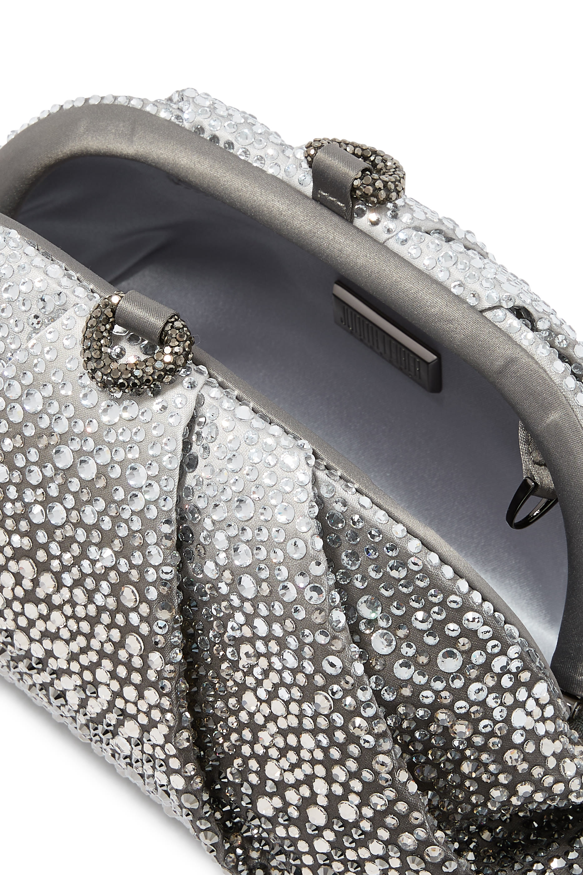 حقيبة كلاتش جيما كافيار مرصعة بكريستال