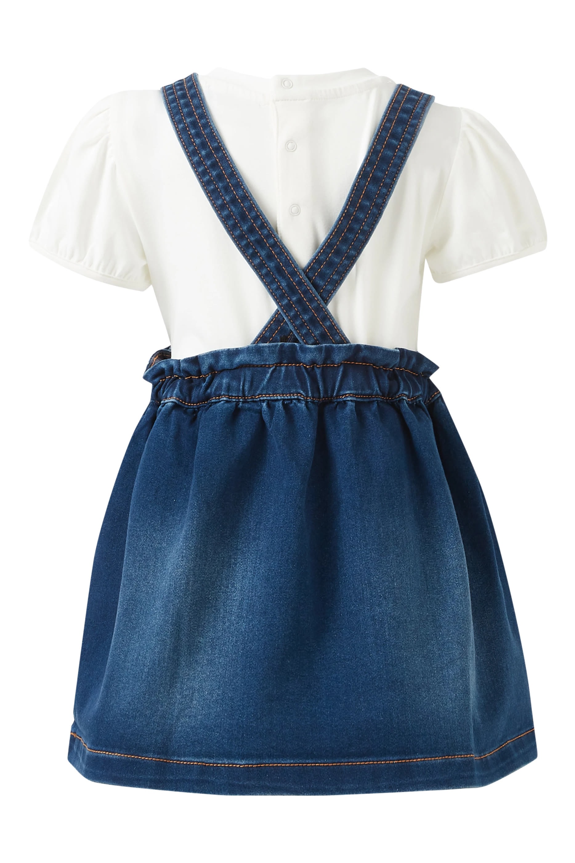 طقم فستان بتصميم دنغري ودب تيدي