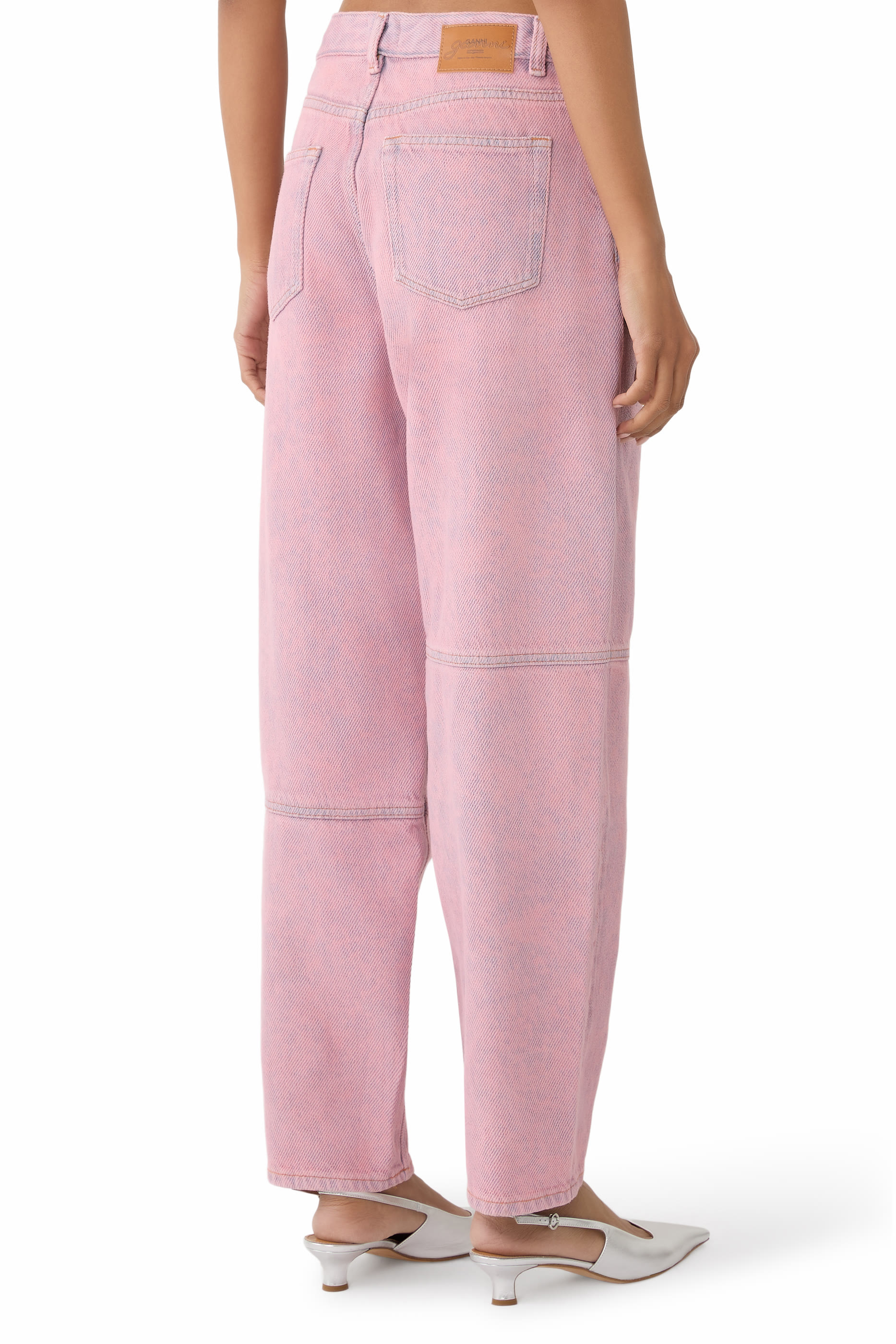 بنطال جينز ستاري بلون باهت