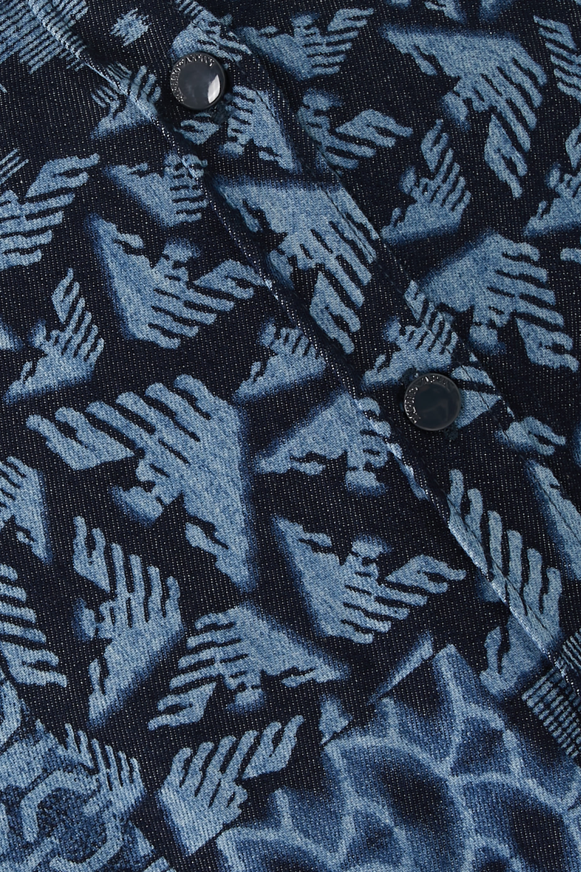 تنورة مزينة كليا بنقشة قطن دنيم