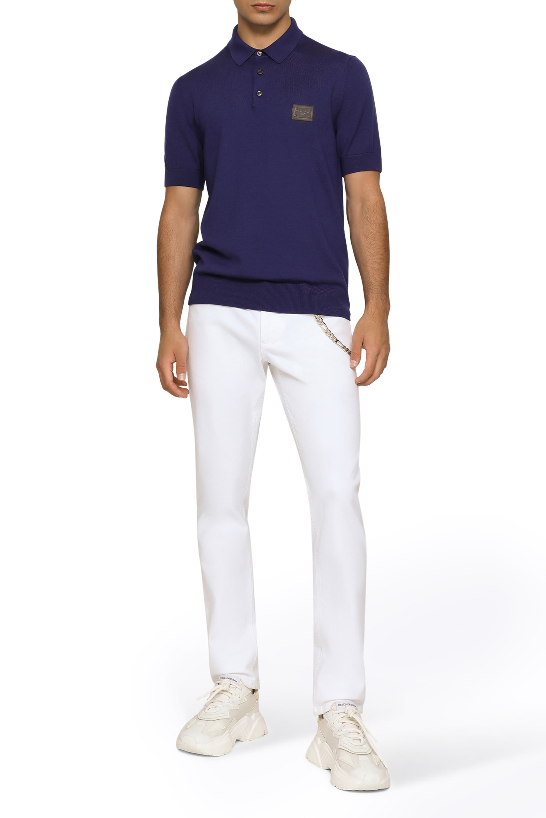 بنطال جينز مطاطي بقصة عادية