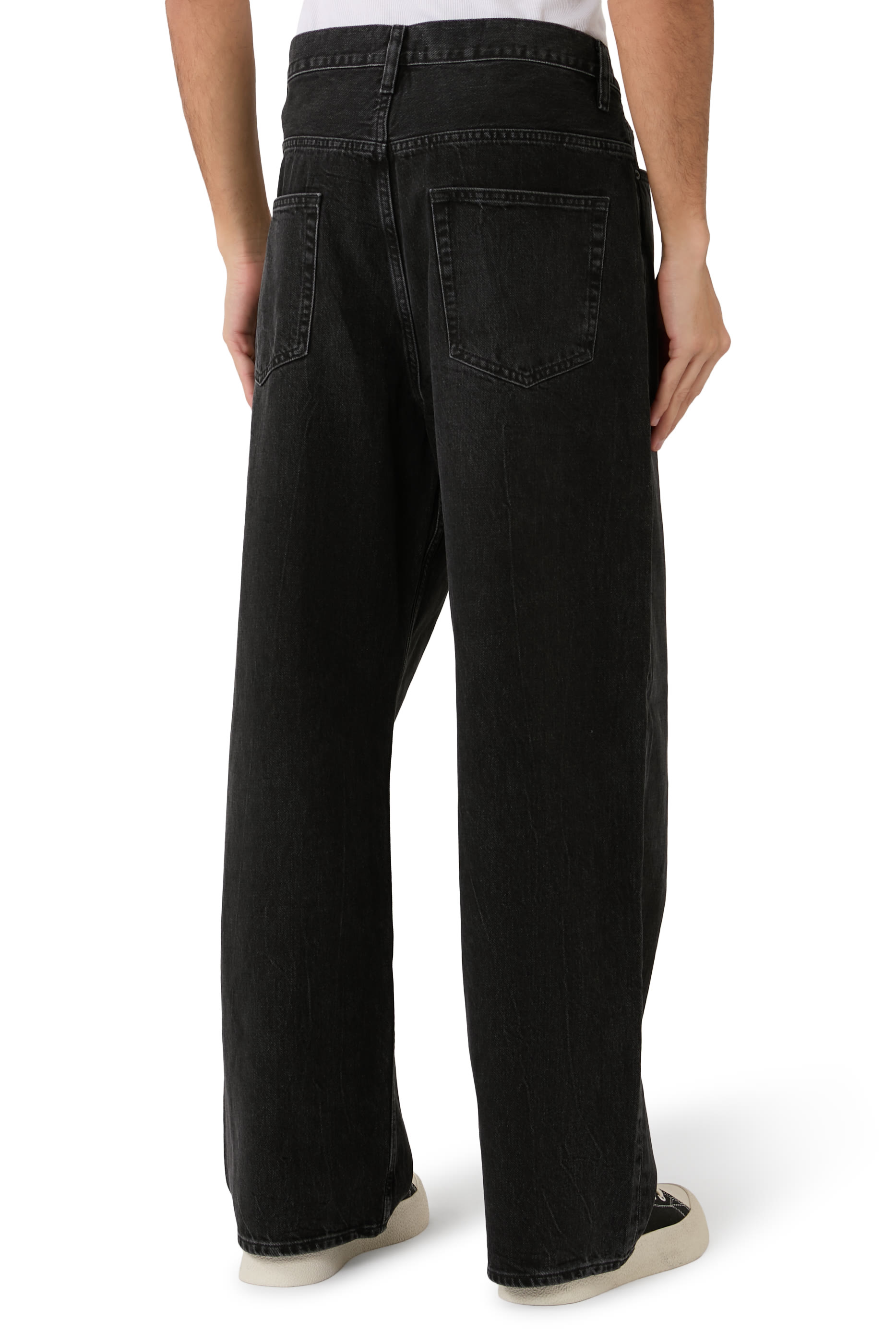 بنطال جينز فضفاض دنيم