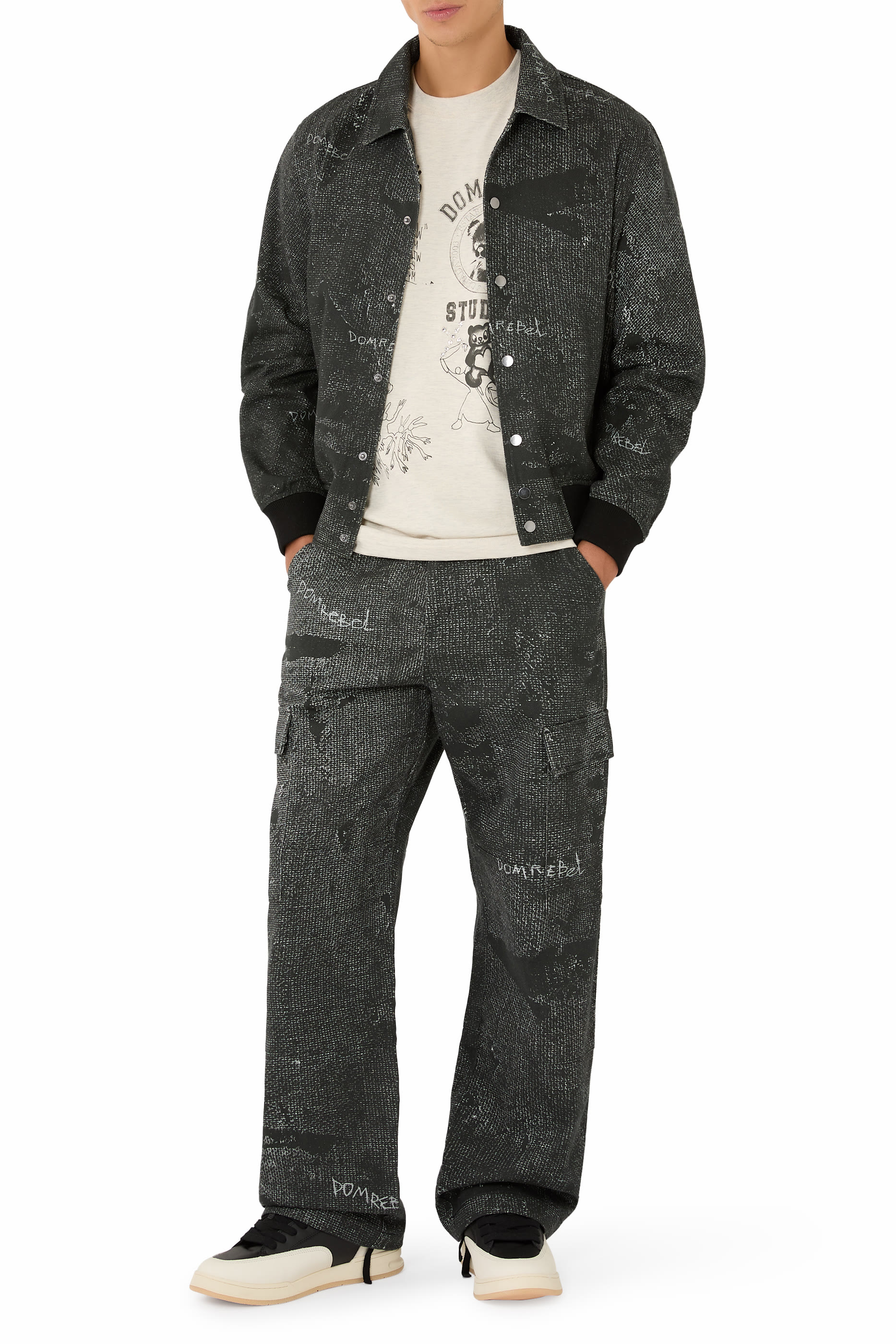 بنطال كارجو بنقشة