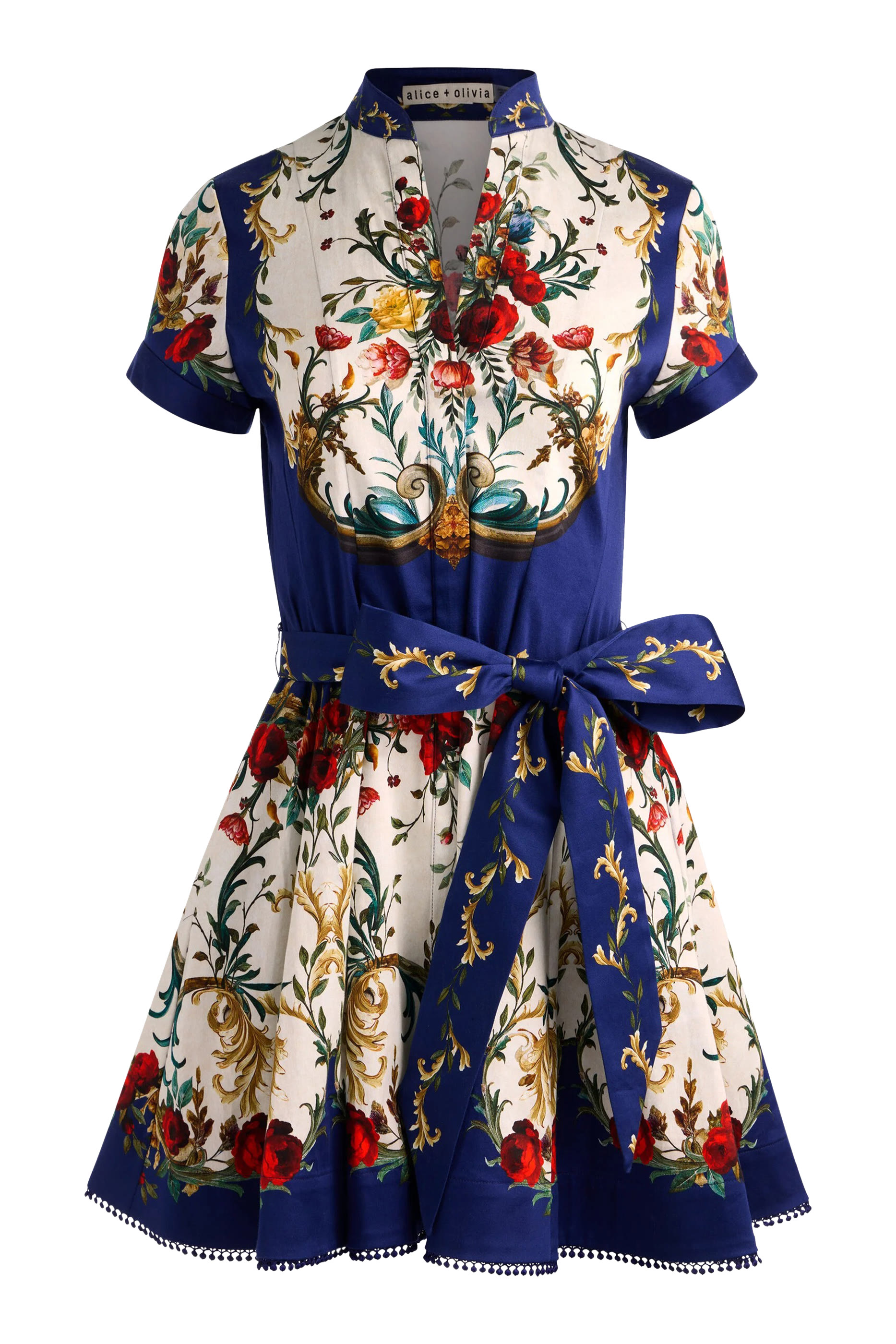 فستان لوسي قصير بنمط قميص