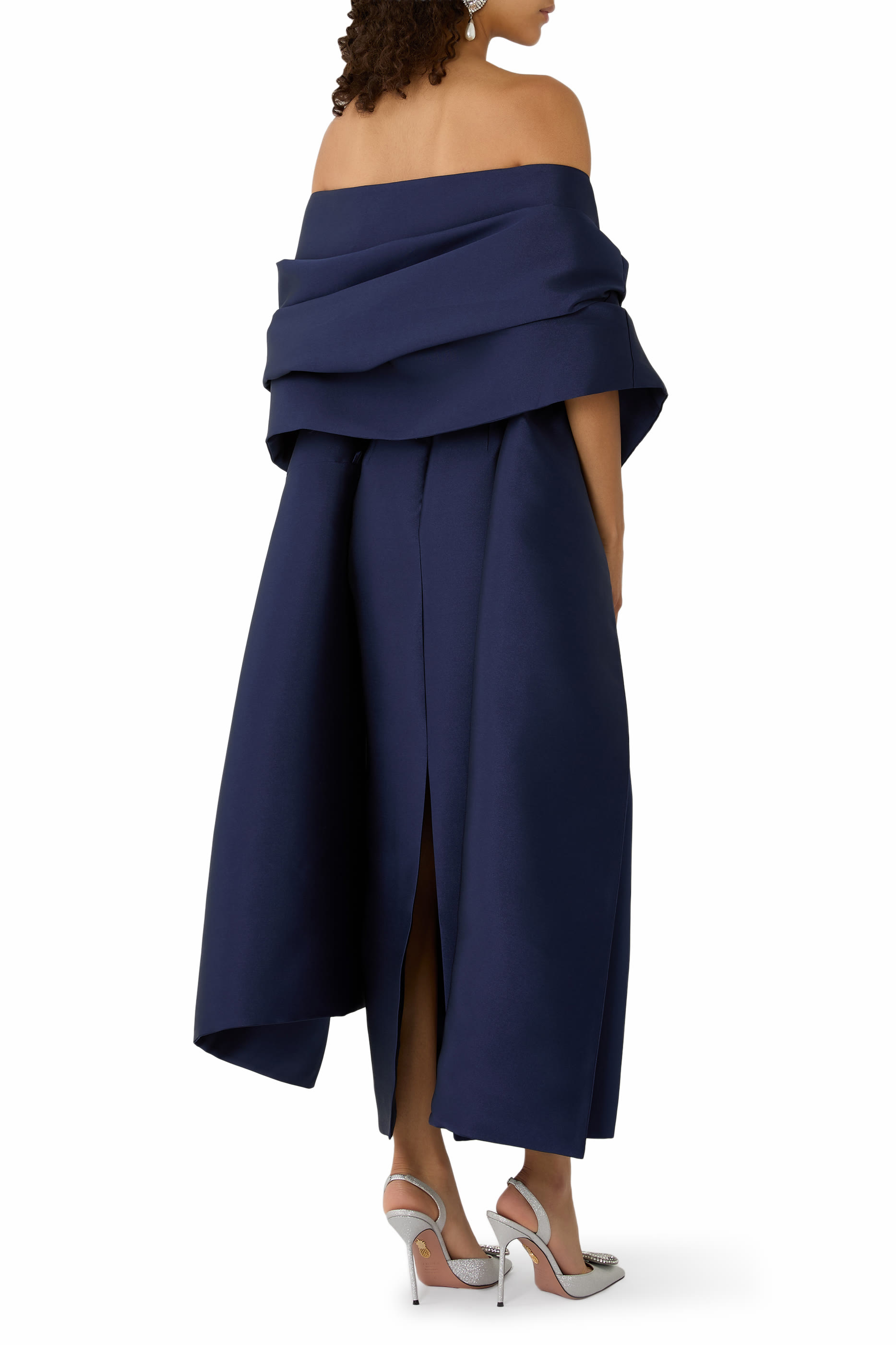 فستان رينيه بطول الكاحل بشال