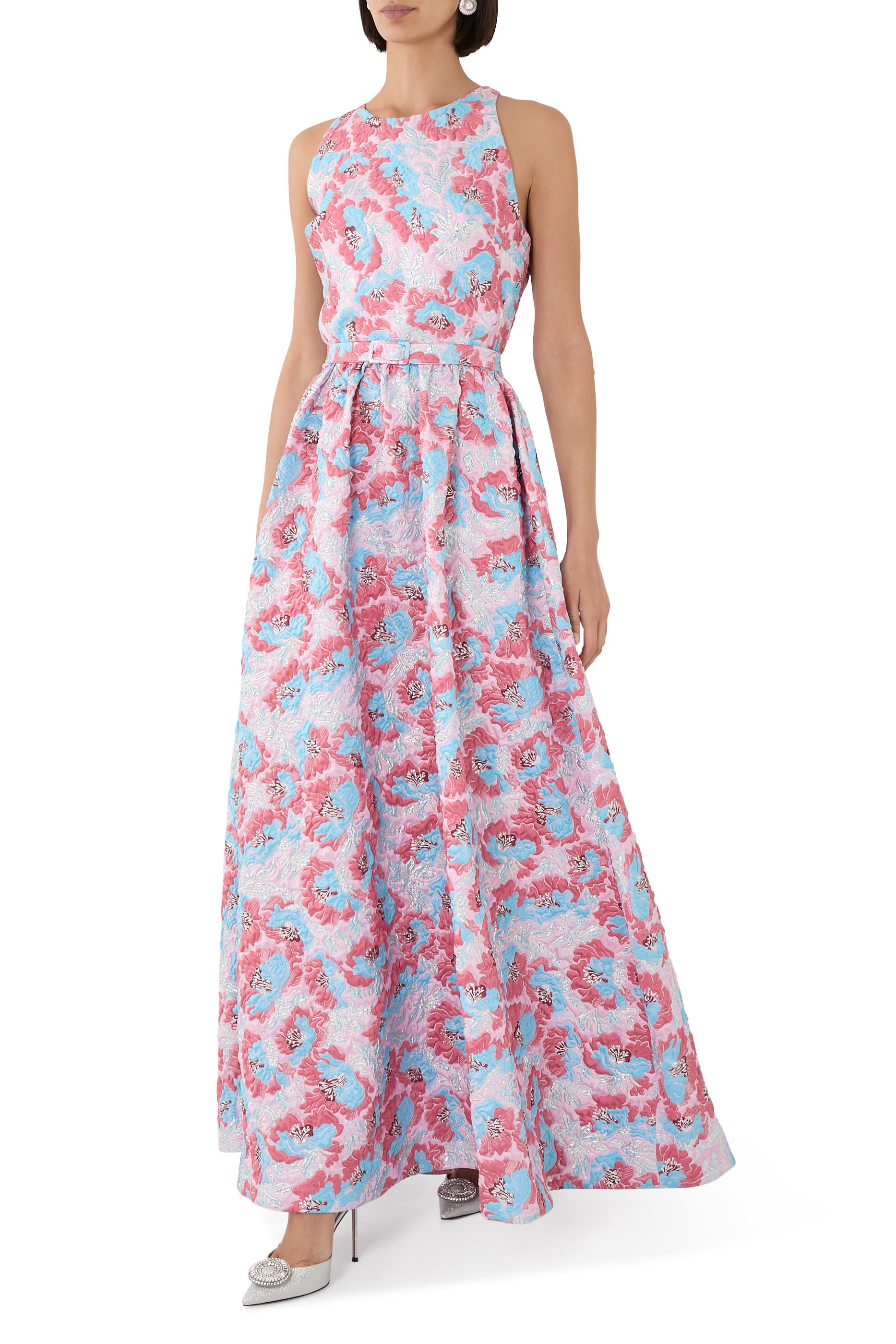 فستان سيراميكا شال جاكار