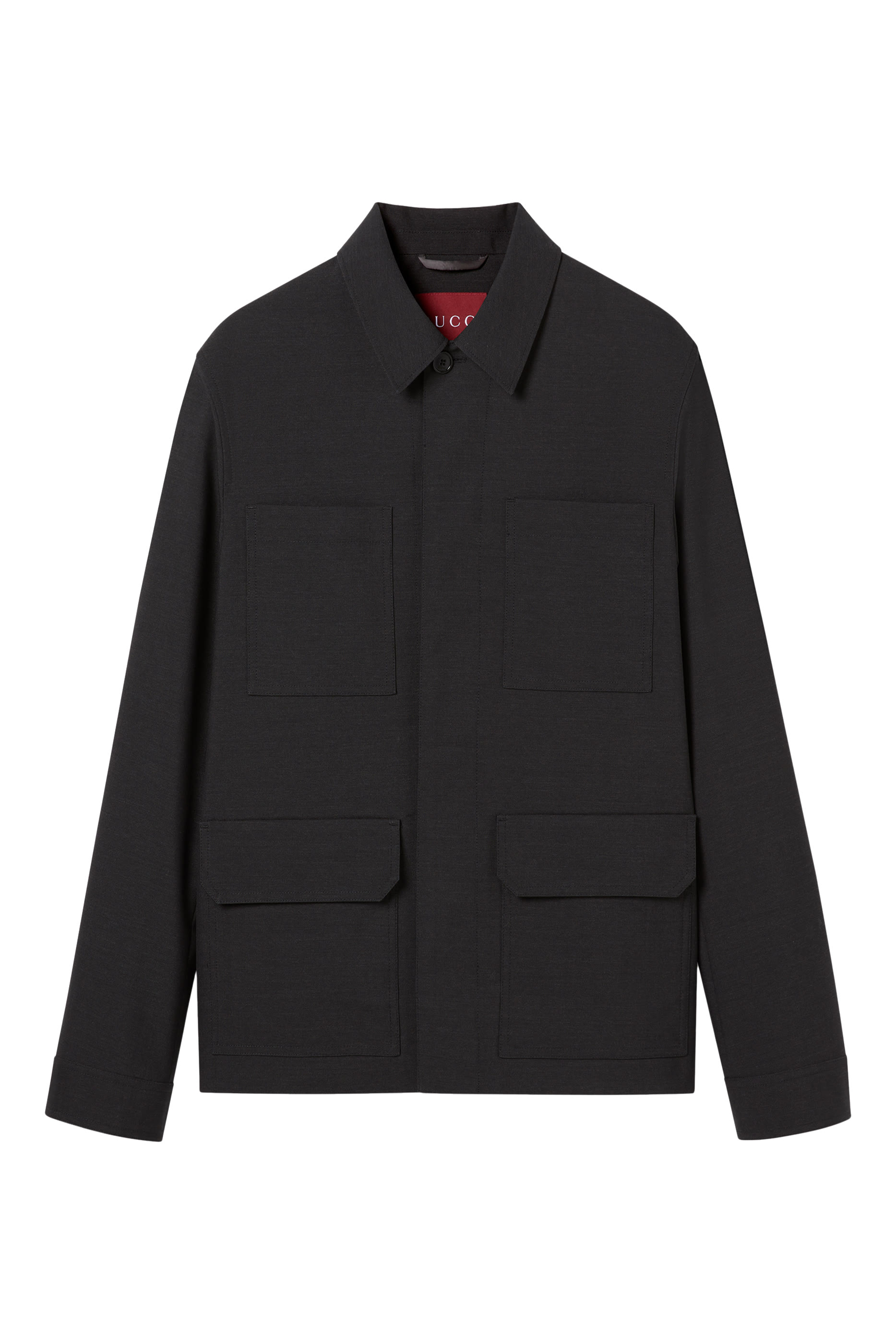 جاكيت صوف بنسيج مضلع