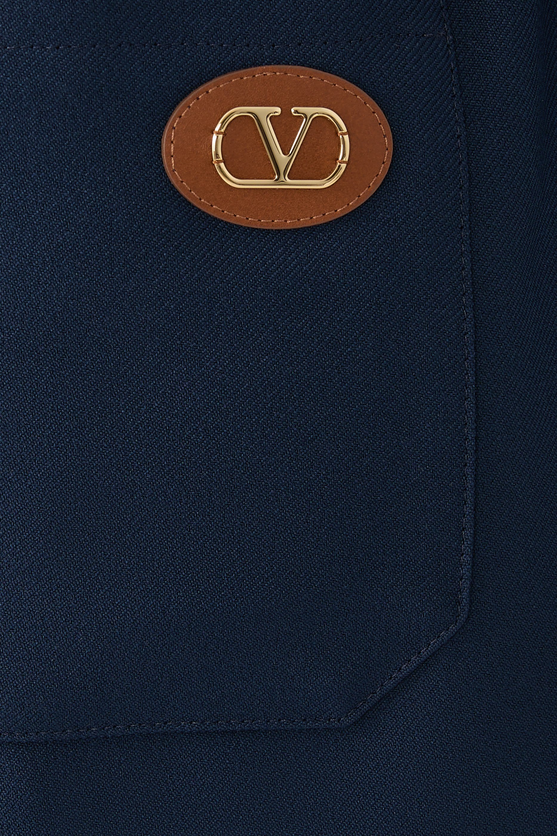 بنطال برقعة شعار الماركة نايلون