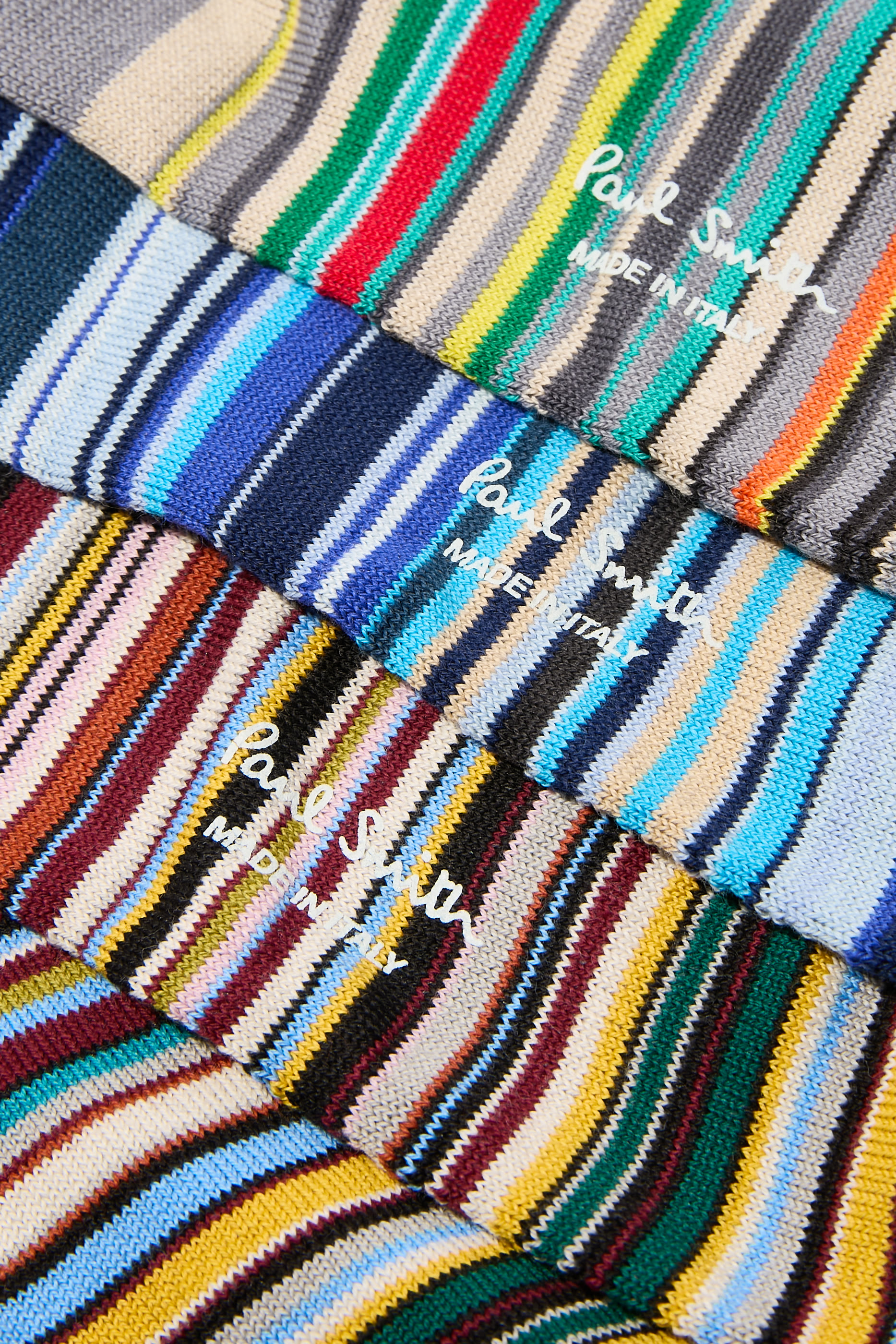 طقم جوارب مخططة مزيج قطن، 3 أزواج