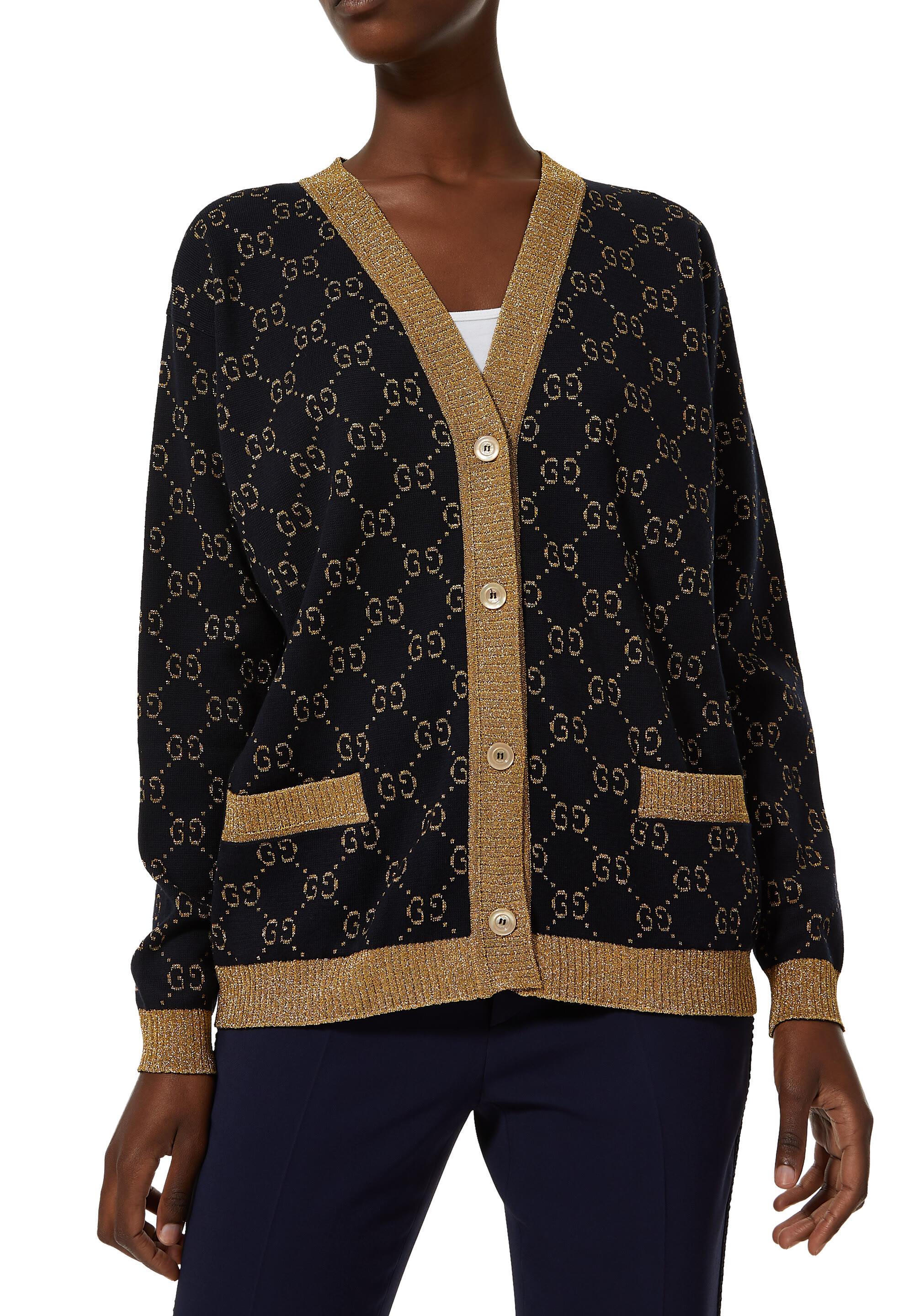 كارديغان قطن لامع