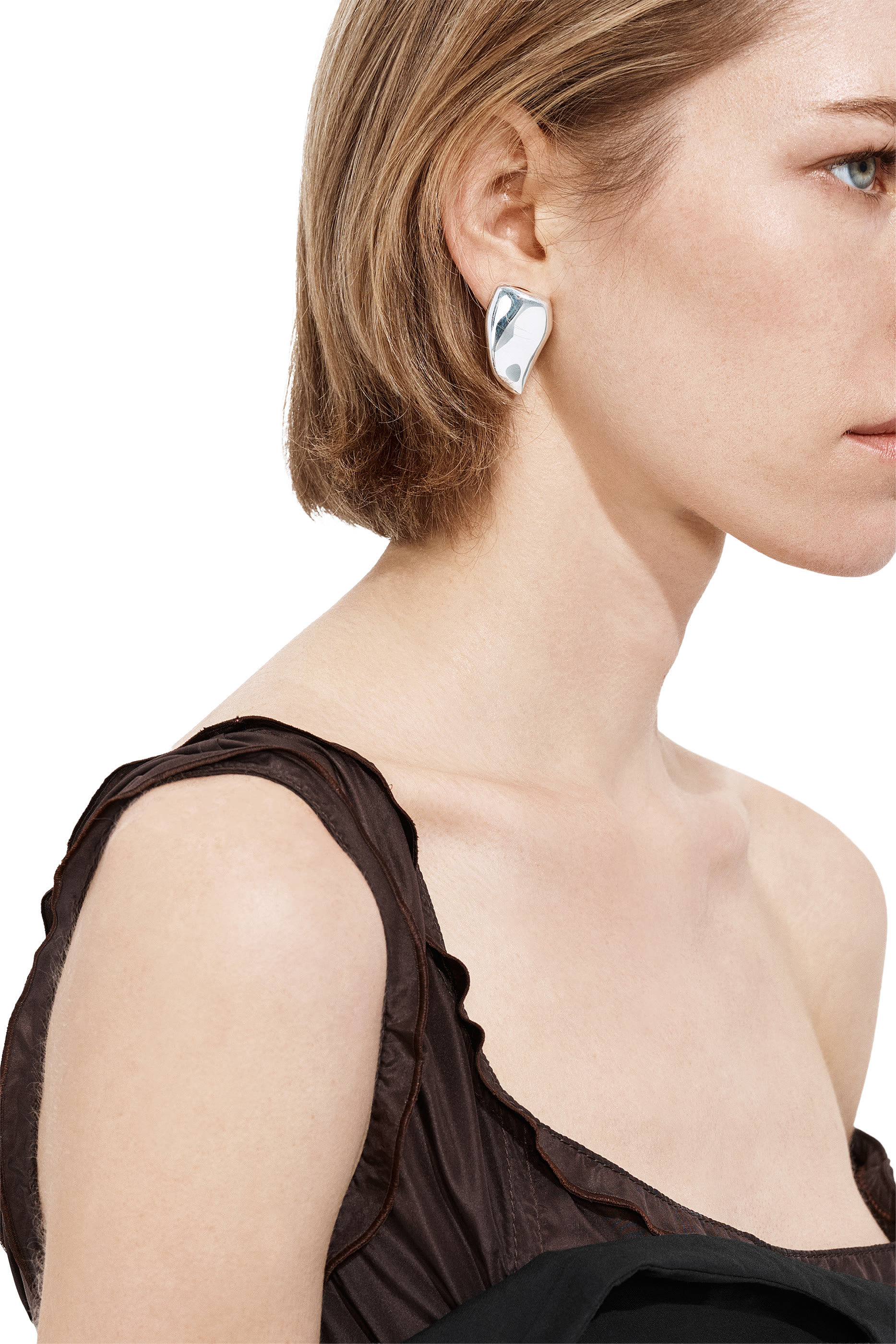 أقراط بريسما صغيرة، فضة إسترلينية