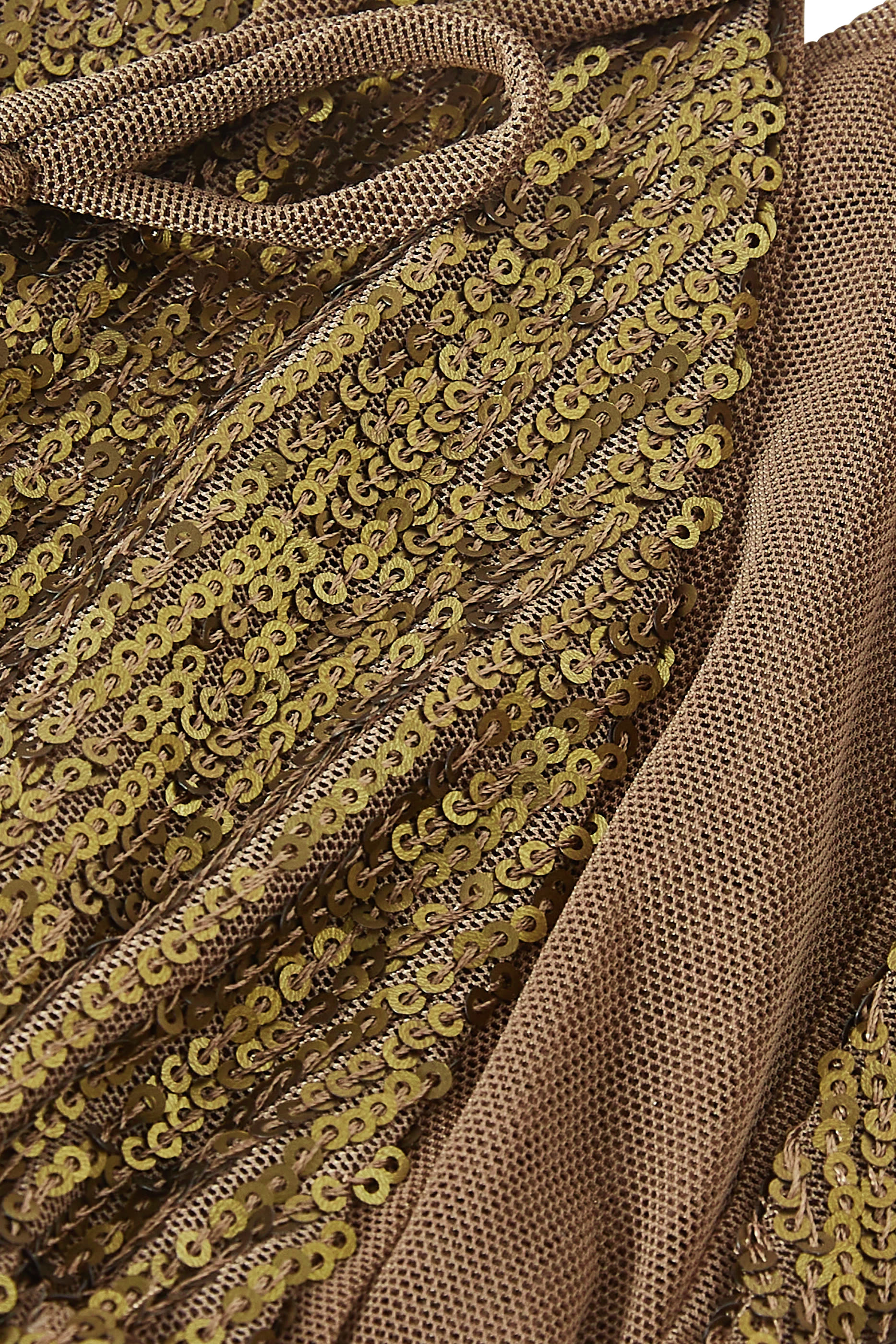 بكيني بأربطة مزين بترتر