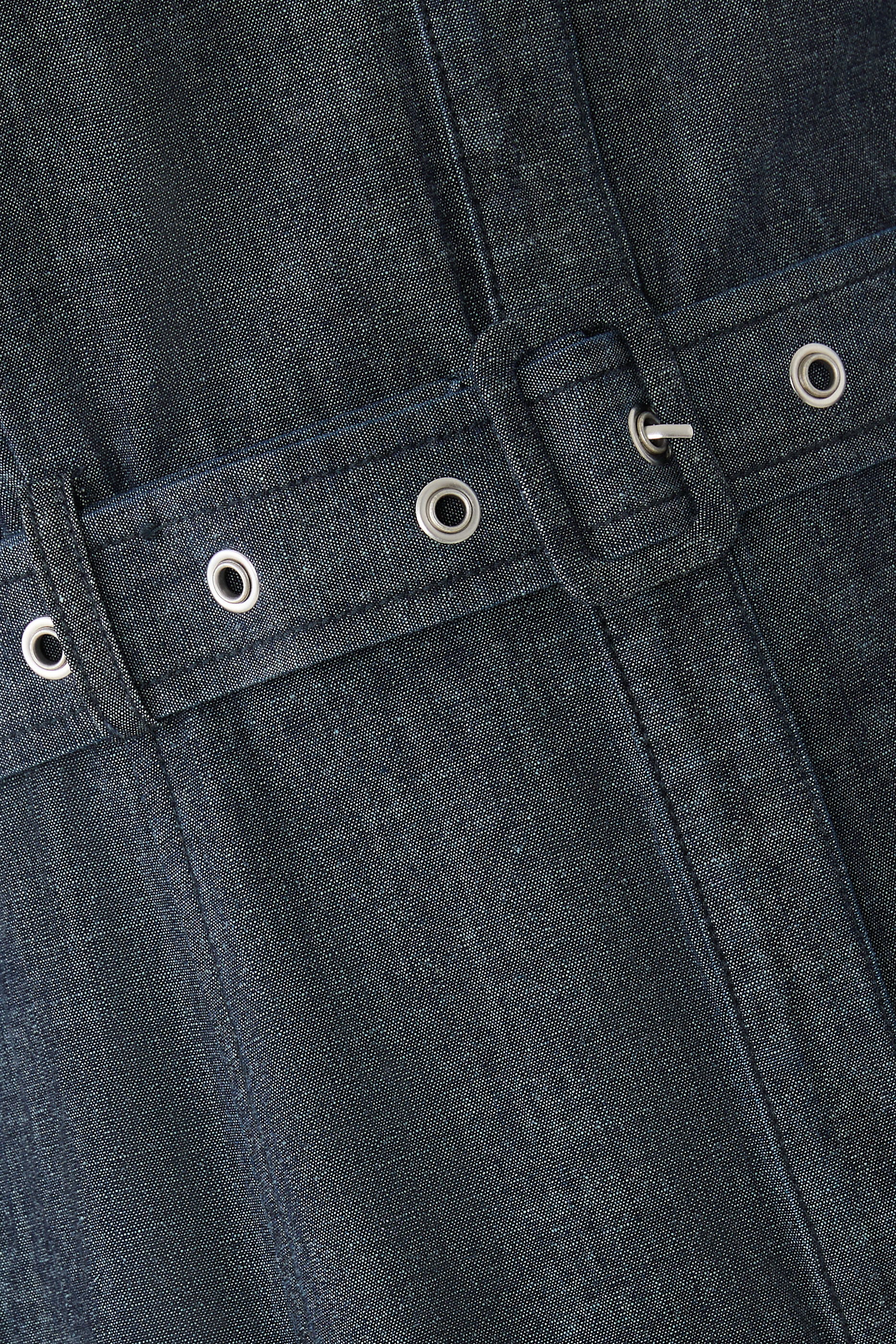 فستان بأكمام منفوخة دنيم