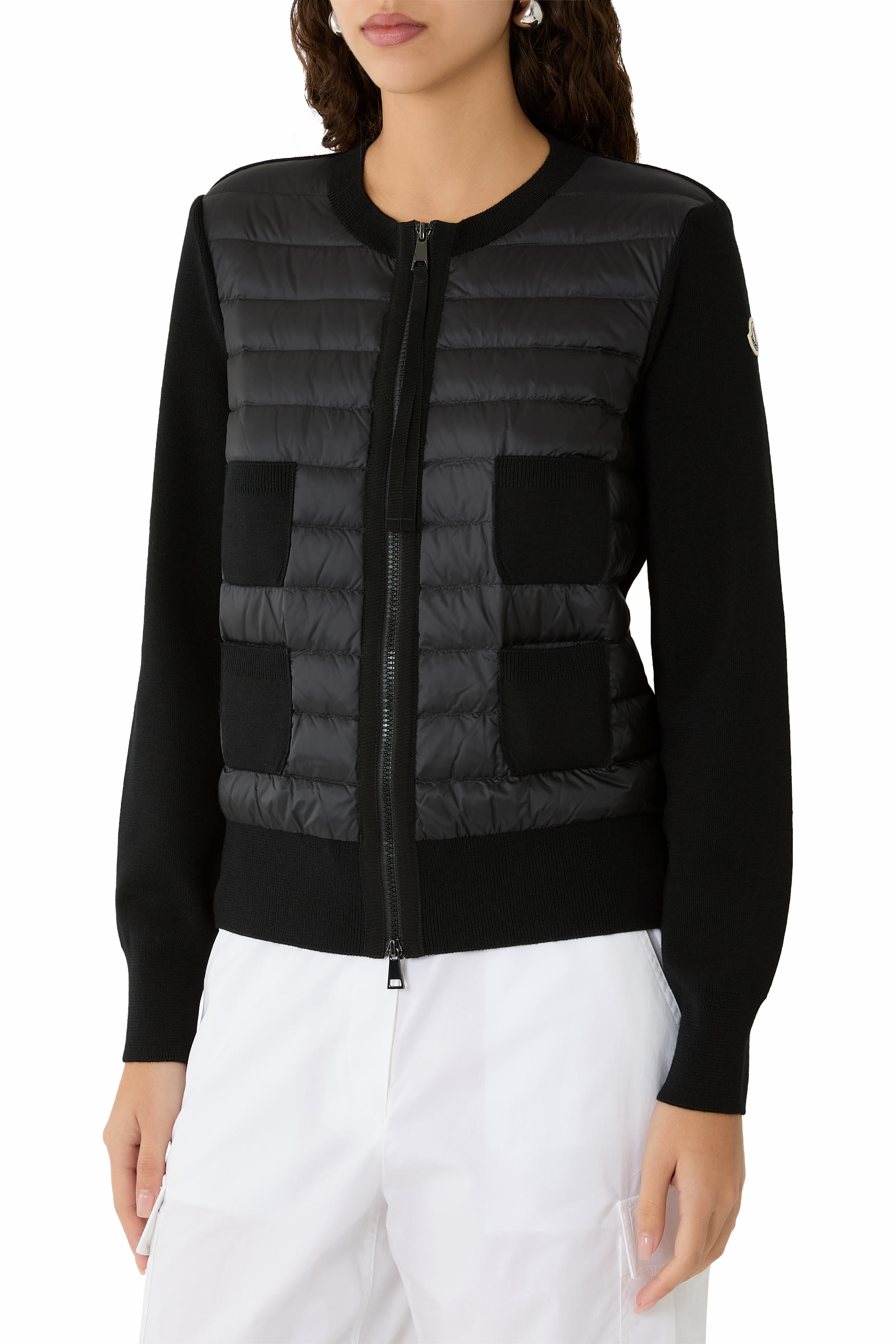 كارديجان مبطن بسحاب صوف