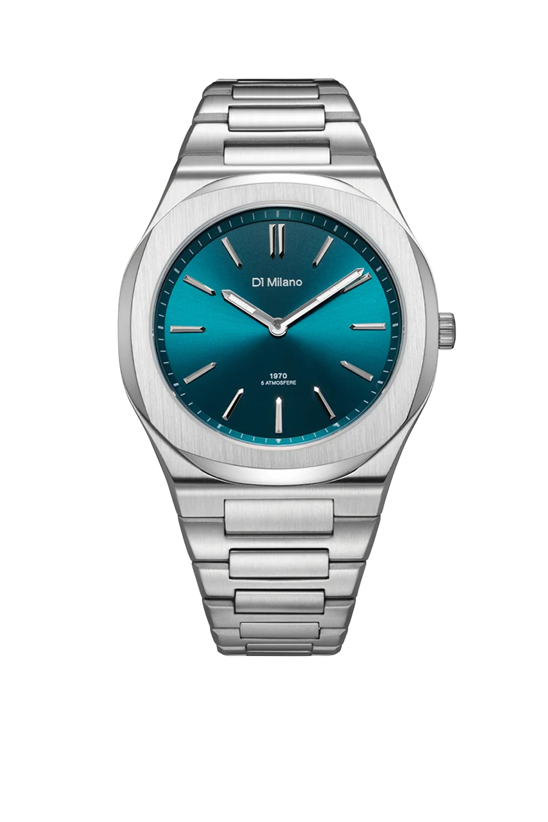 ساعة بسوار رفيع بارز الملمس