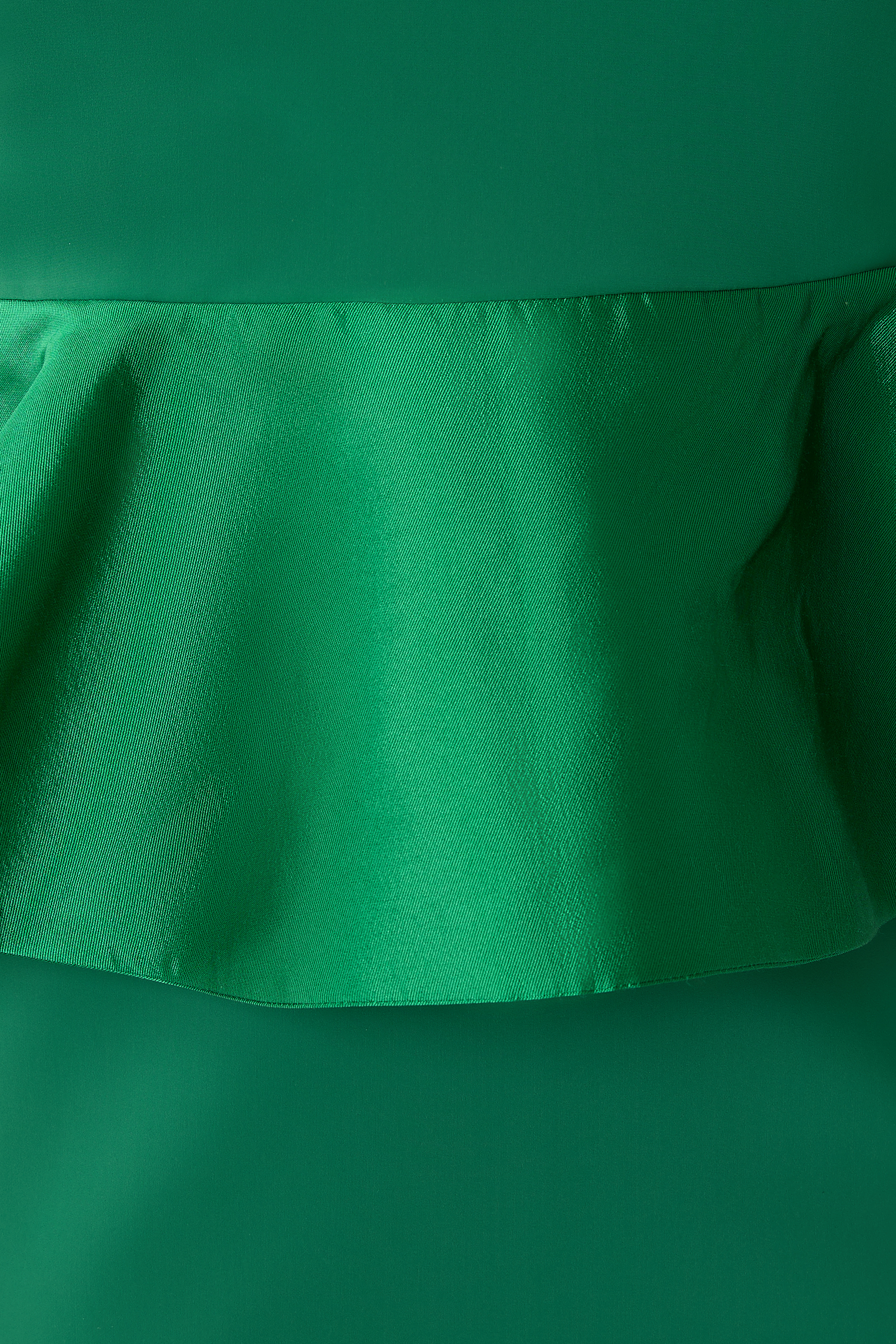 One-Shoulder Ruffle Detail Gown