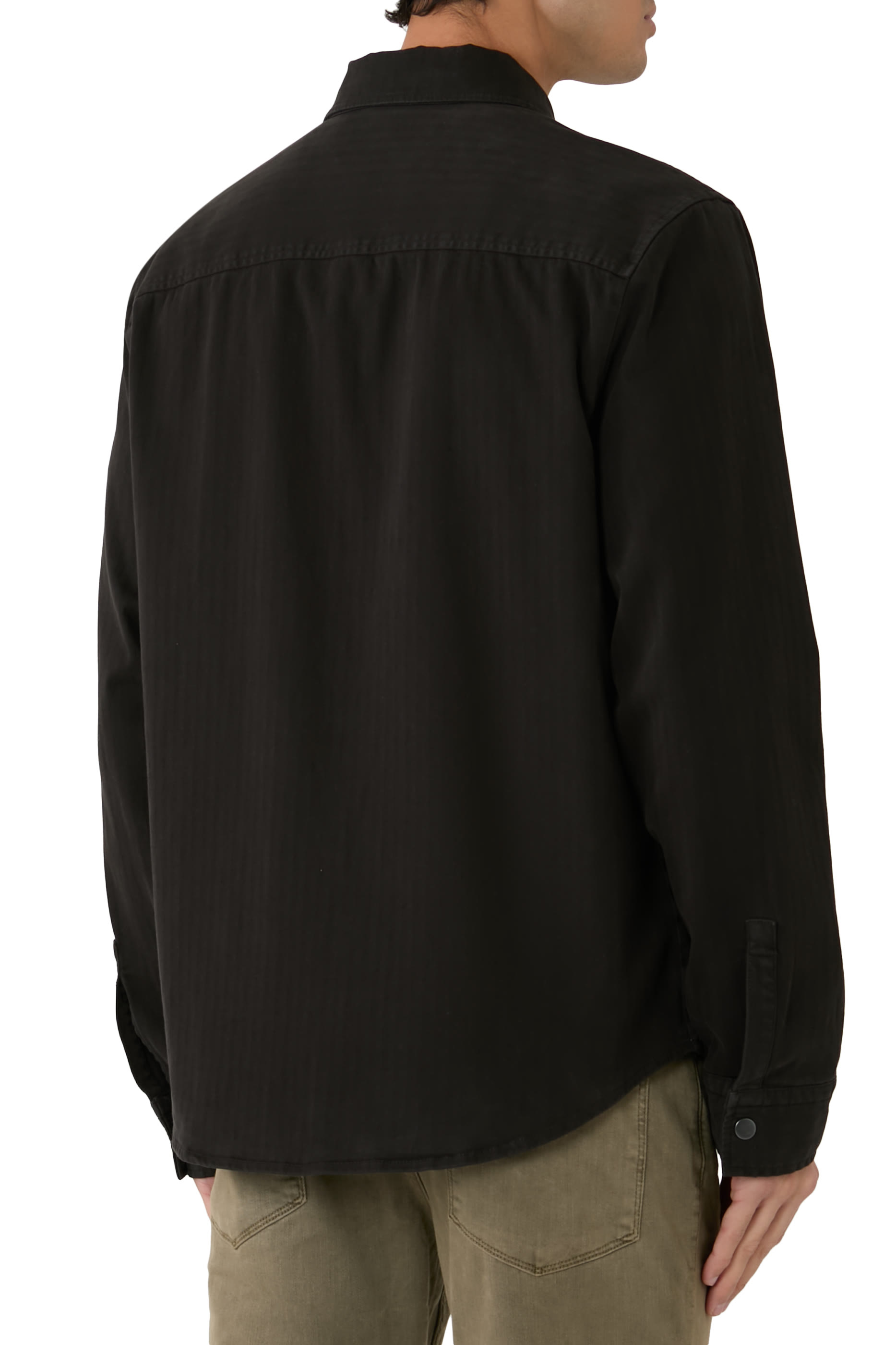 جاكيت بنمط قميص بنقشة هيرنغ بون تويل