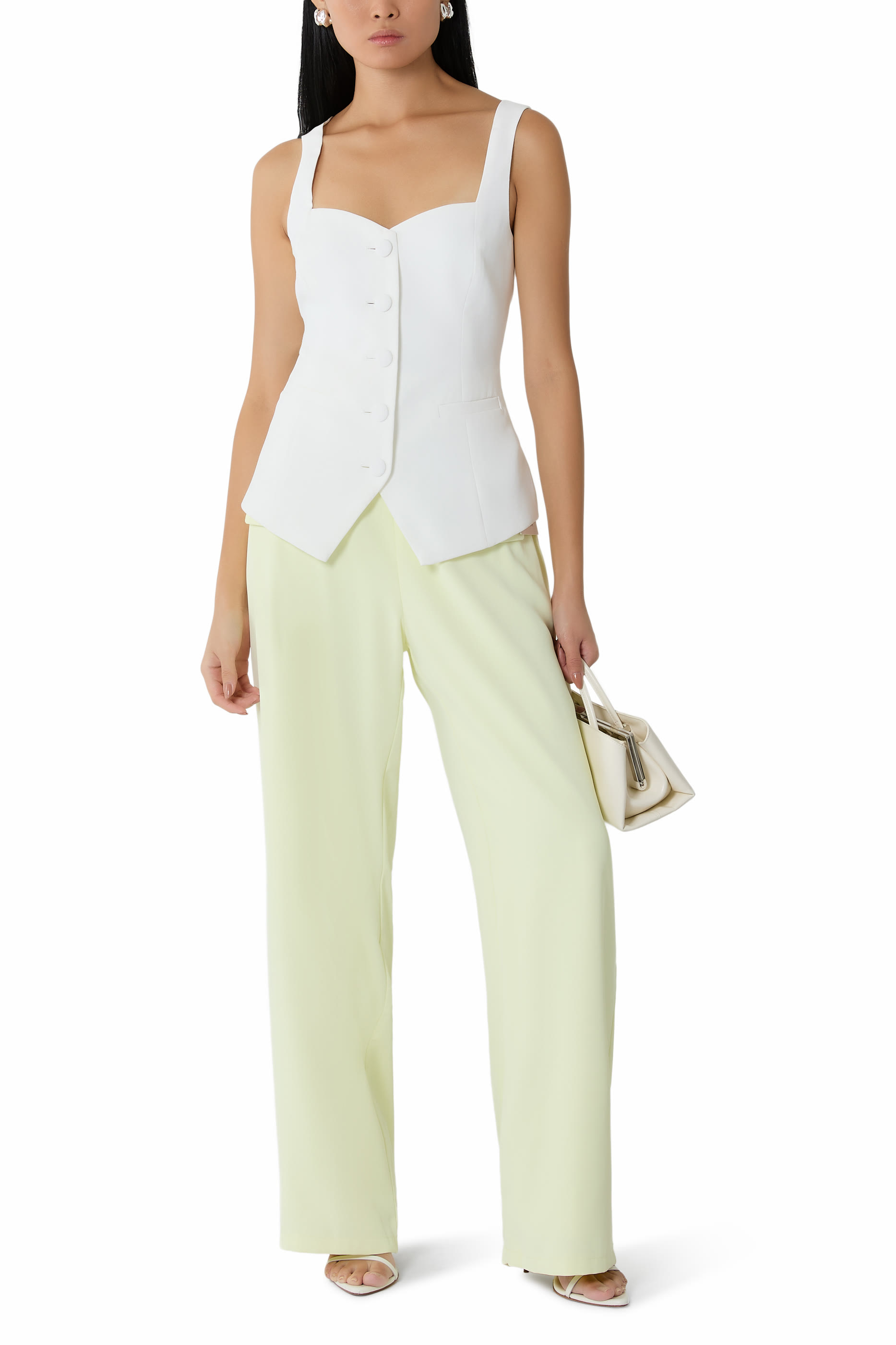 بنطال التميت ميوز بقصة ساق واسعة